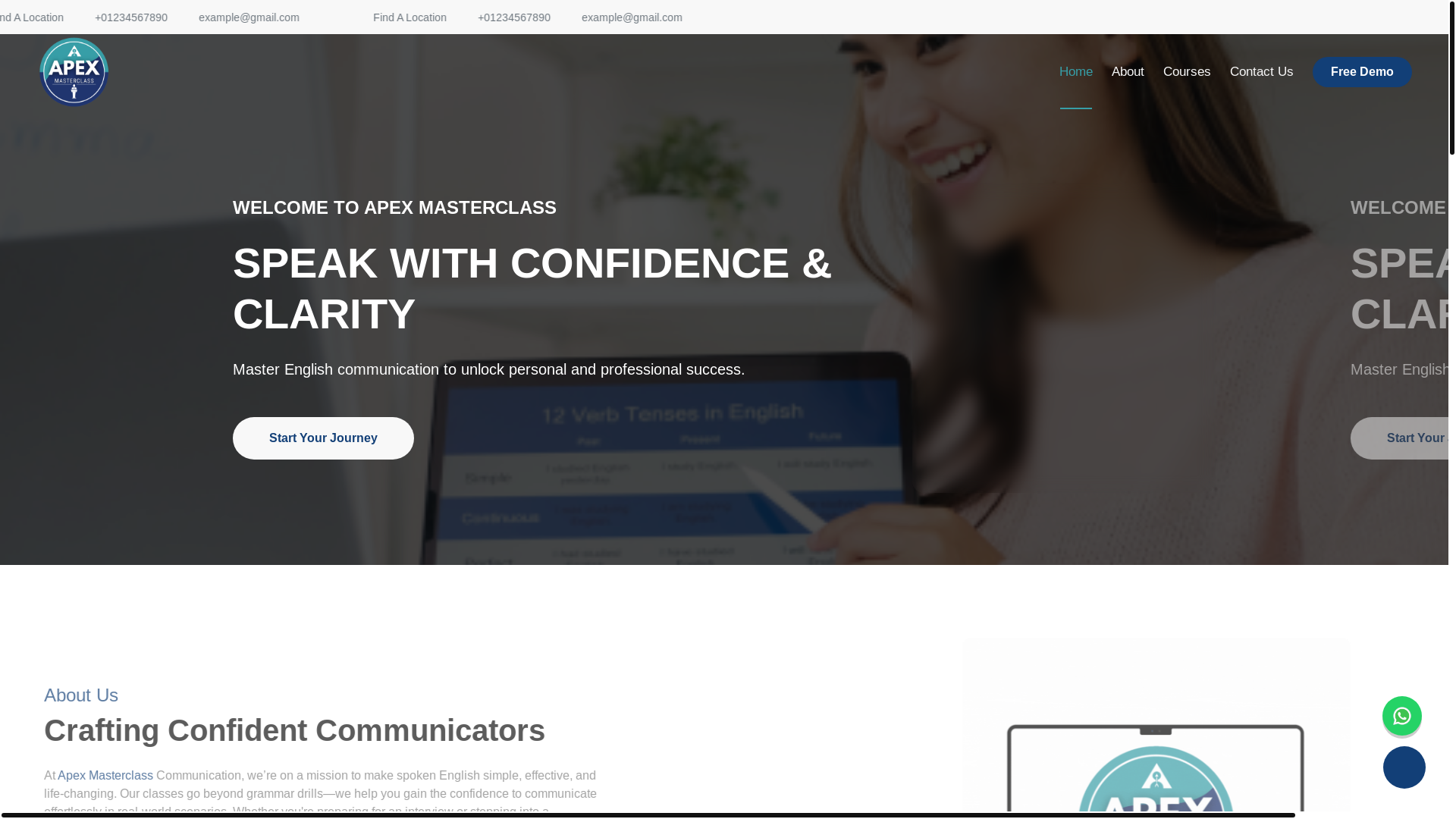 website screenshot of https://apexmasterclass.pages.dev/