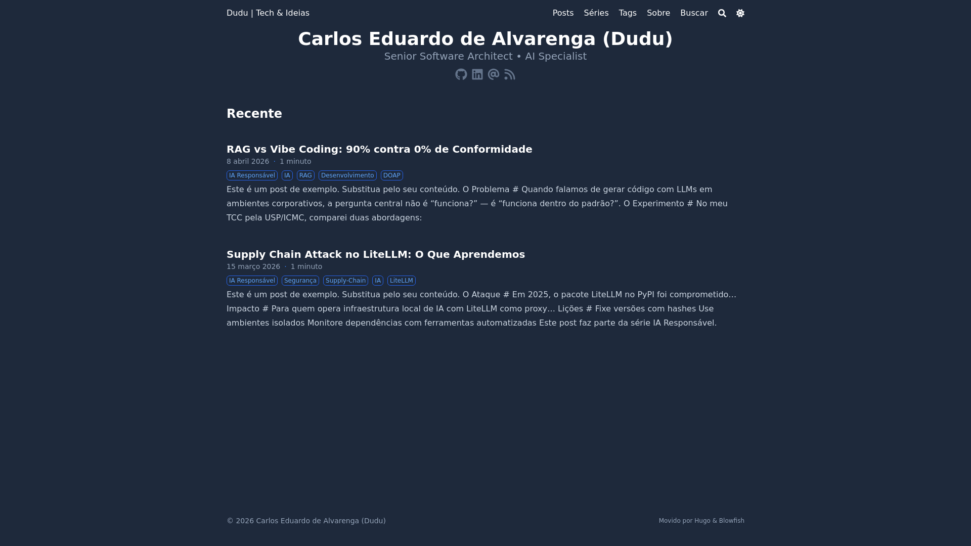 website screenshot of https://carlosalvarenga-blog.pages.dev/