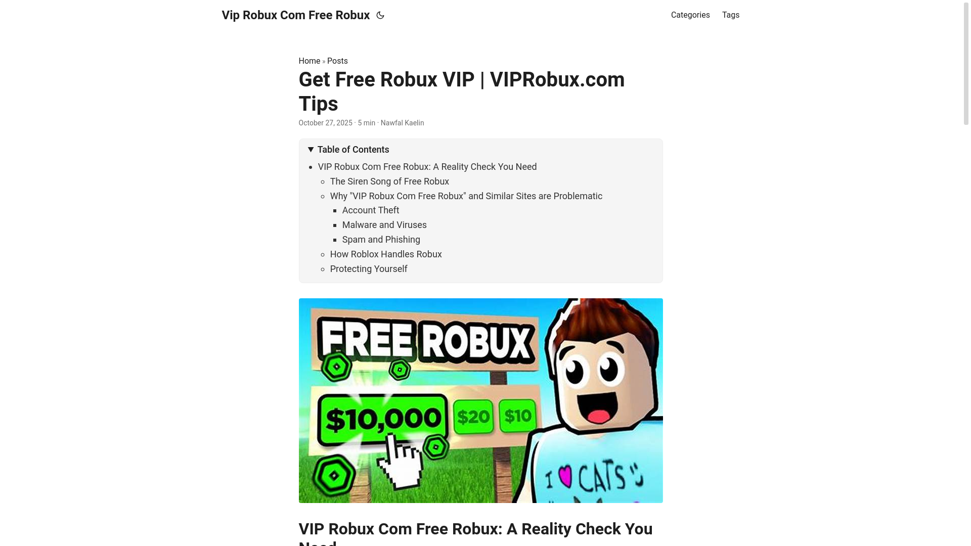 website screenshot of https://vip-robux-com-free-robux.pages.dev/