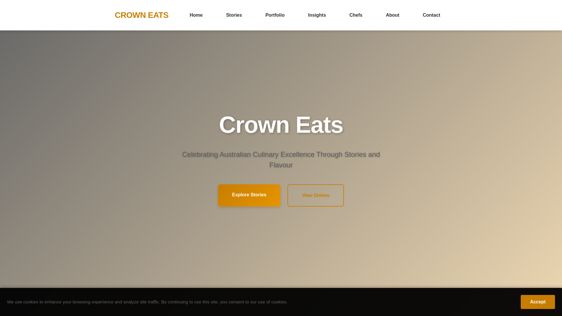 website screenshot of https://crowneats.space