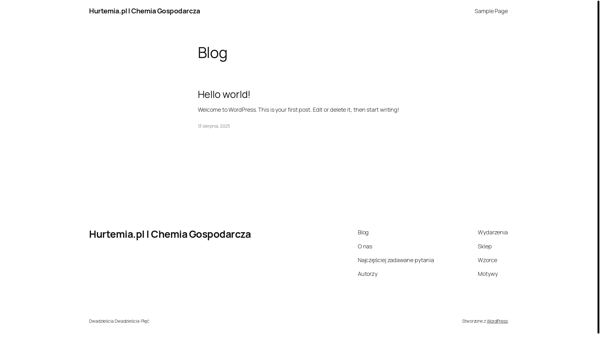 website screenshot of https://hurtemia.pl/