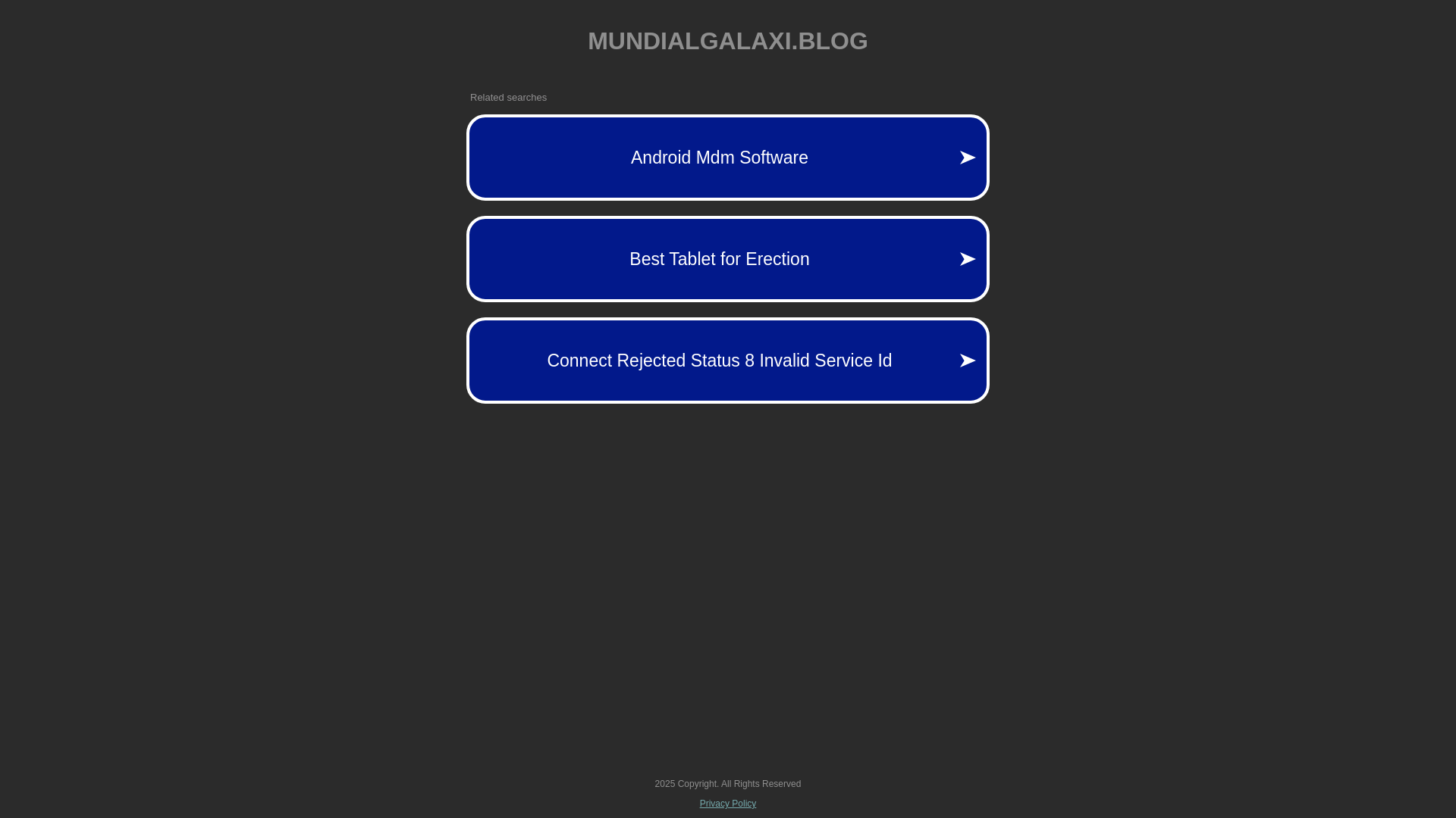 website screenshot of https://mundialgalaxi.blog/