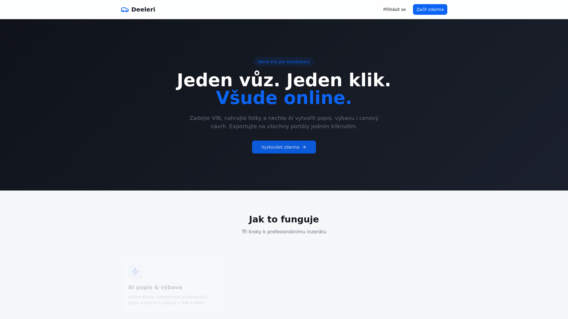 website screenshot of https://deeleri.com/