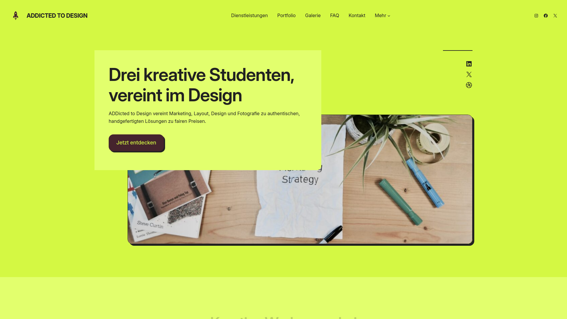 website screenshot of https://addicted-collective.at