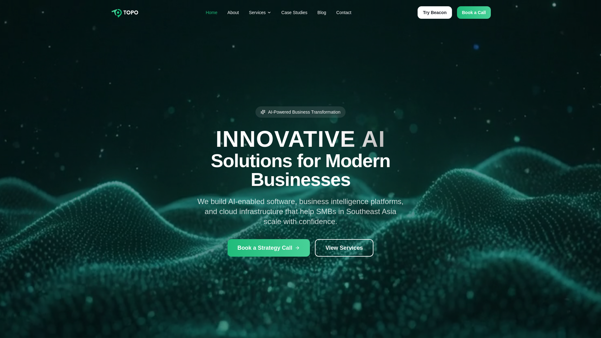 website screenshot of http://topo.sg/