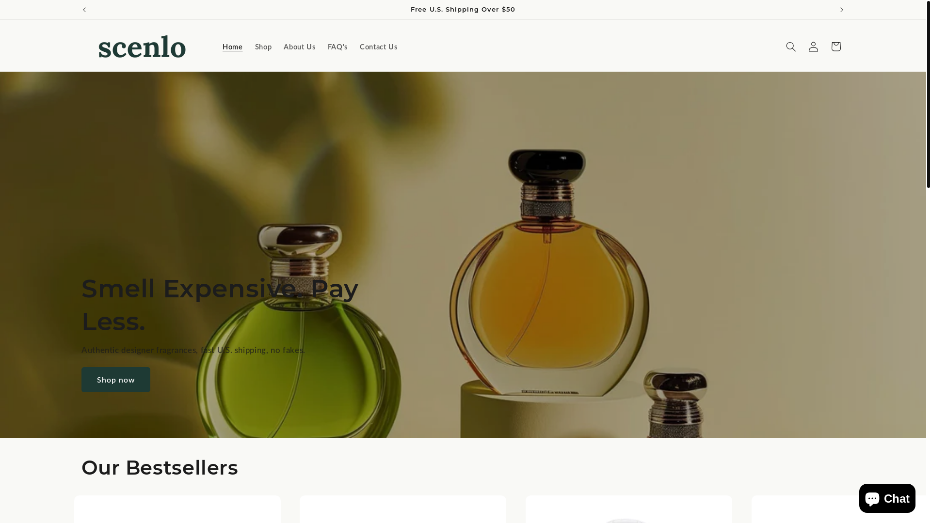 website screenshot of https://scenlo.co/