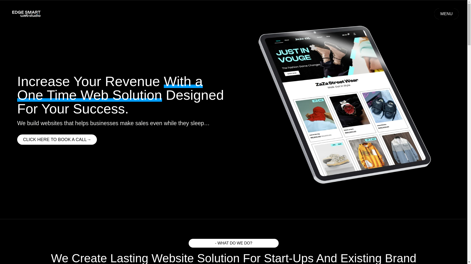 website screenshot of https://edgestudioz.com/