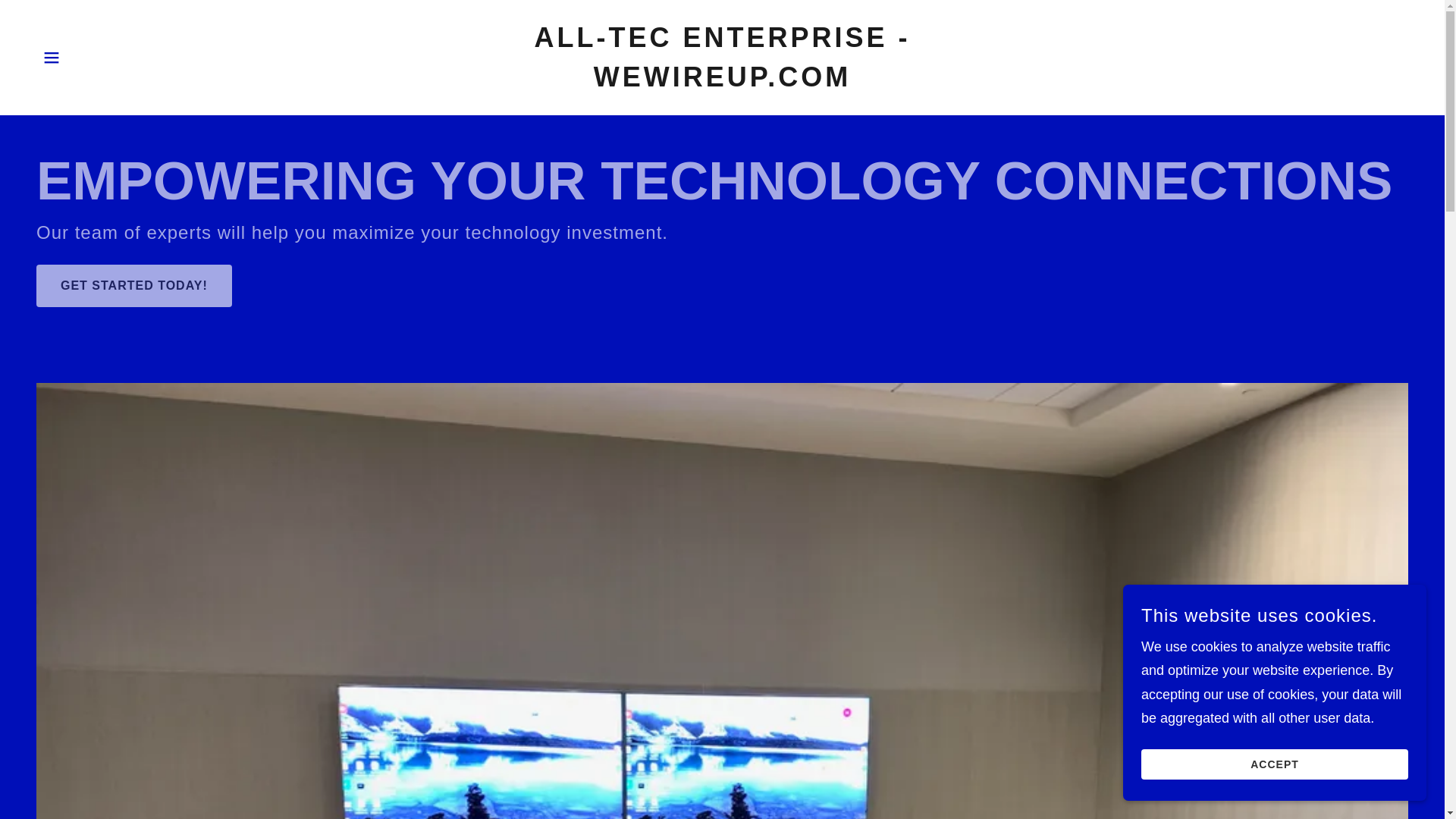 website screenshot of https://all-tecenterprise.com/