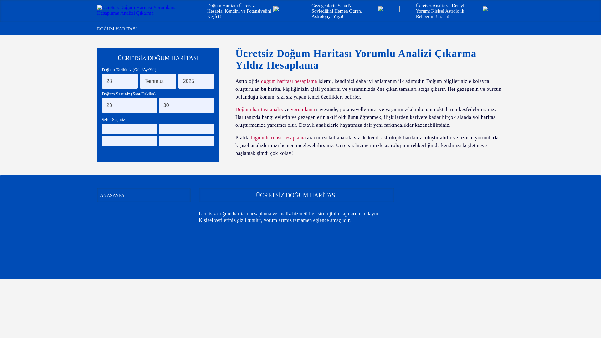 website screenshot of https://astrotek.com.tr/