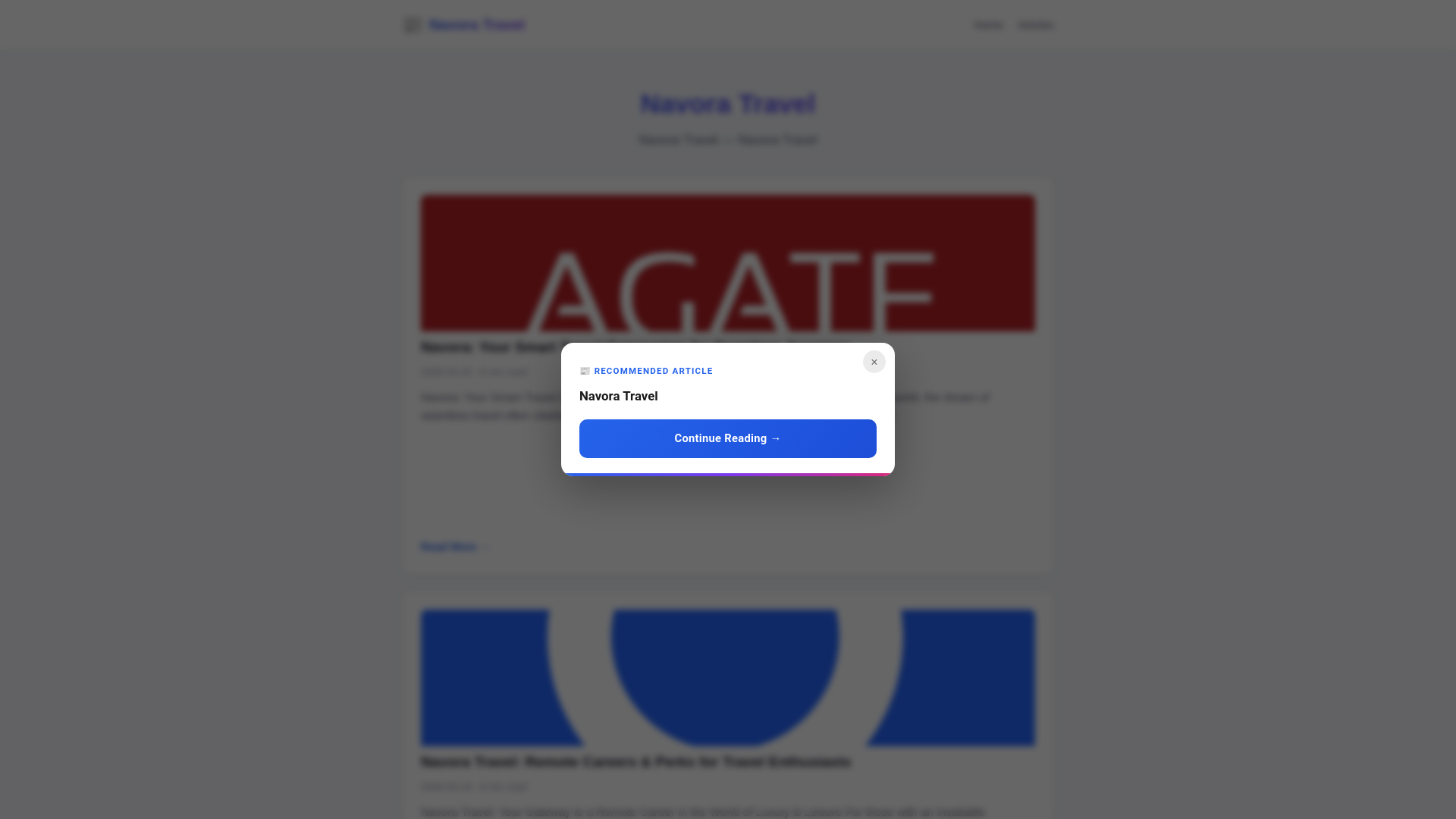 website screenshot of https://navora-travel.pages.dev/