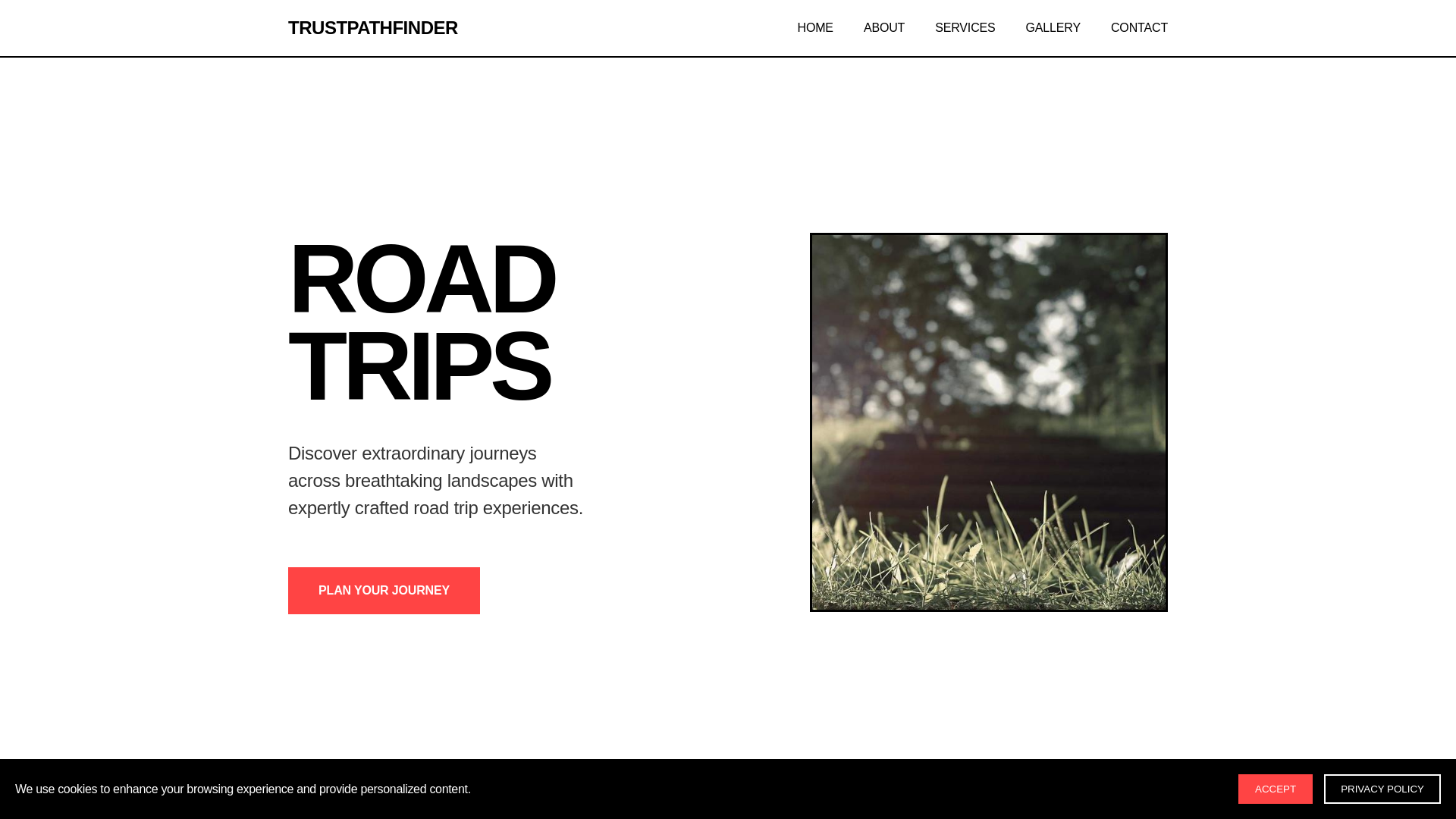 website screenshot of https://trustpathfinder.click