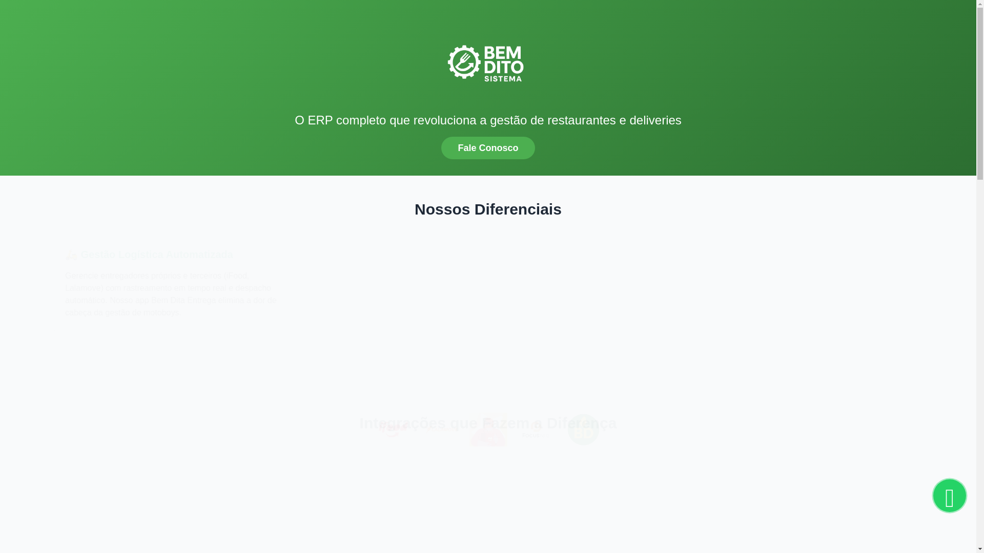 website screenshot of https://bemditosistema.com.br/