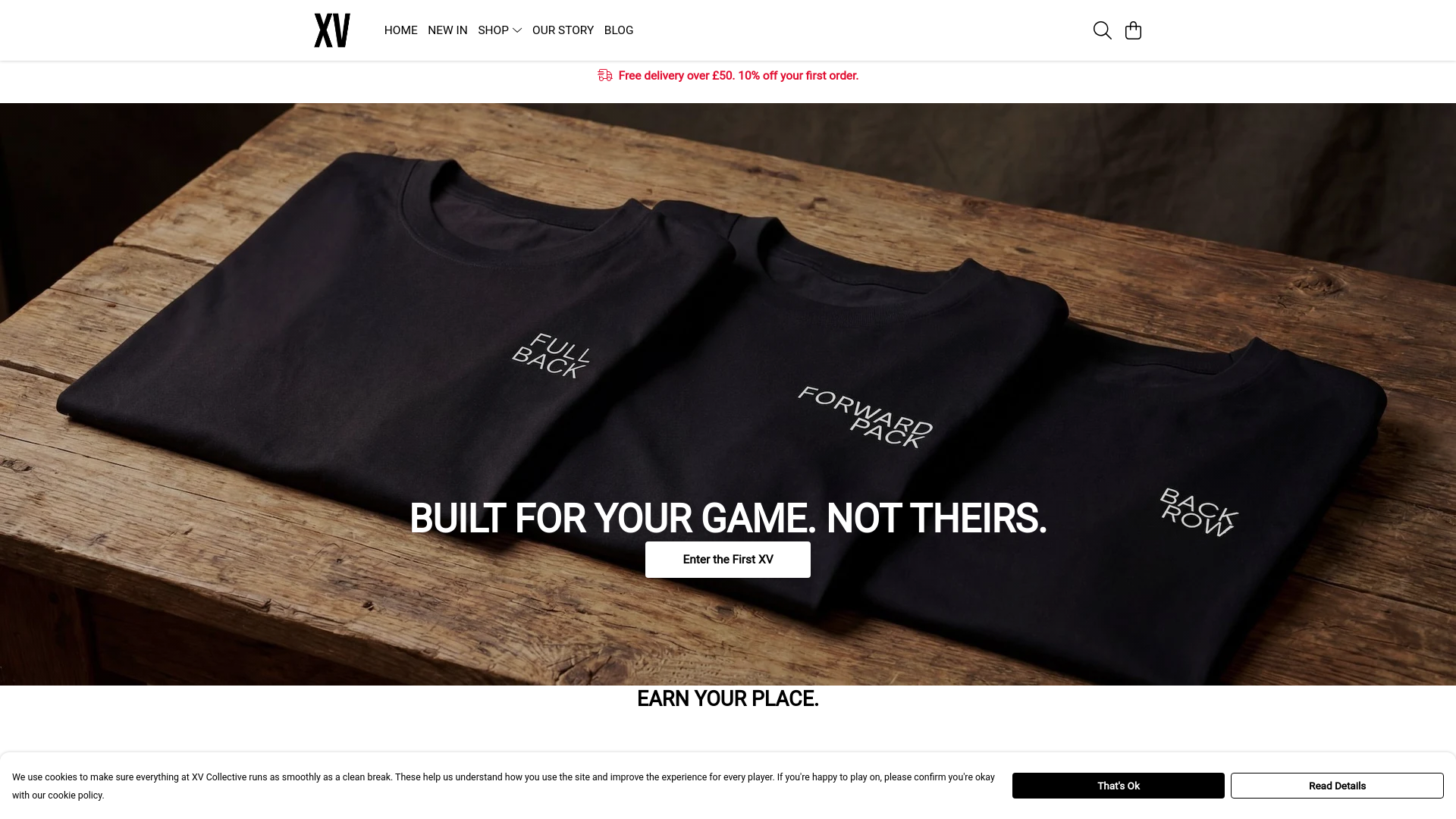 website screenshot of https://xvcollective.co.uk