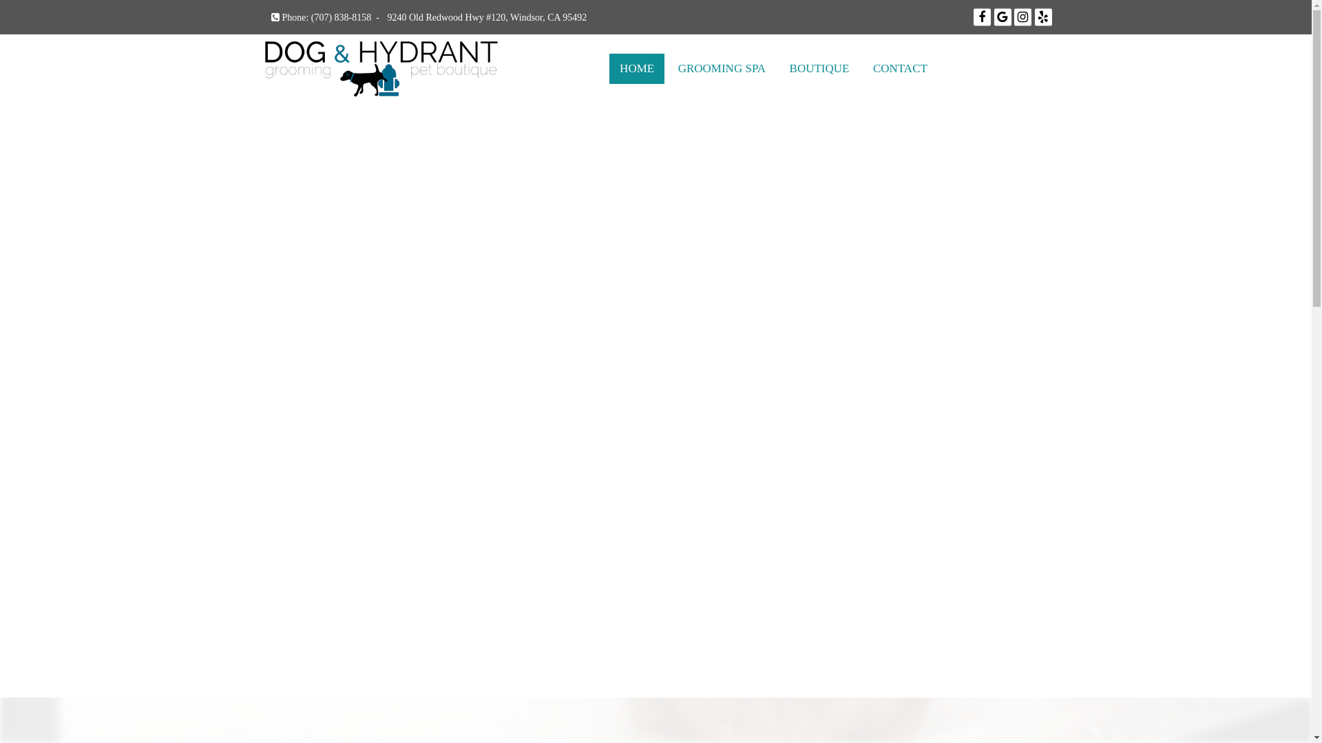website screenshot of https://dogandhydrant.org/