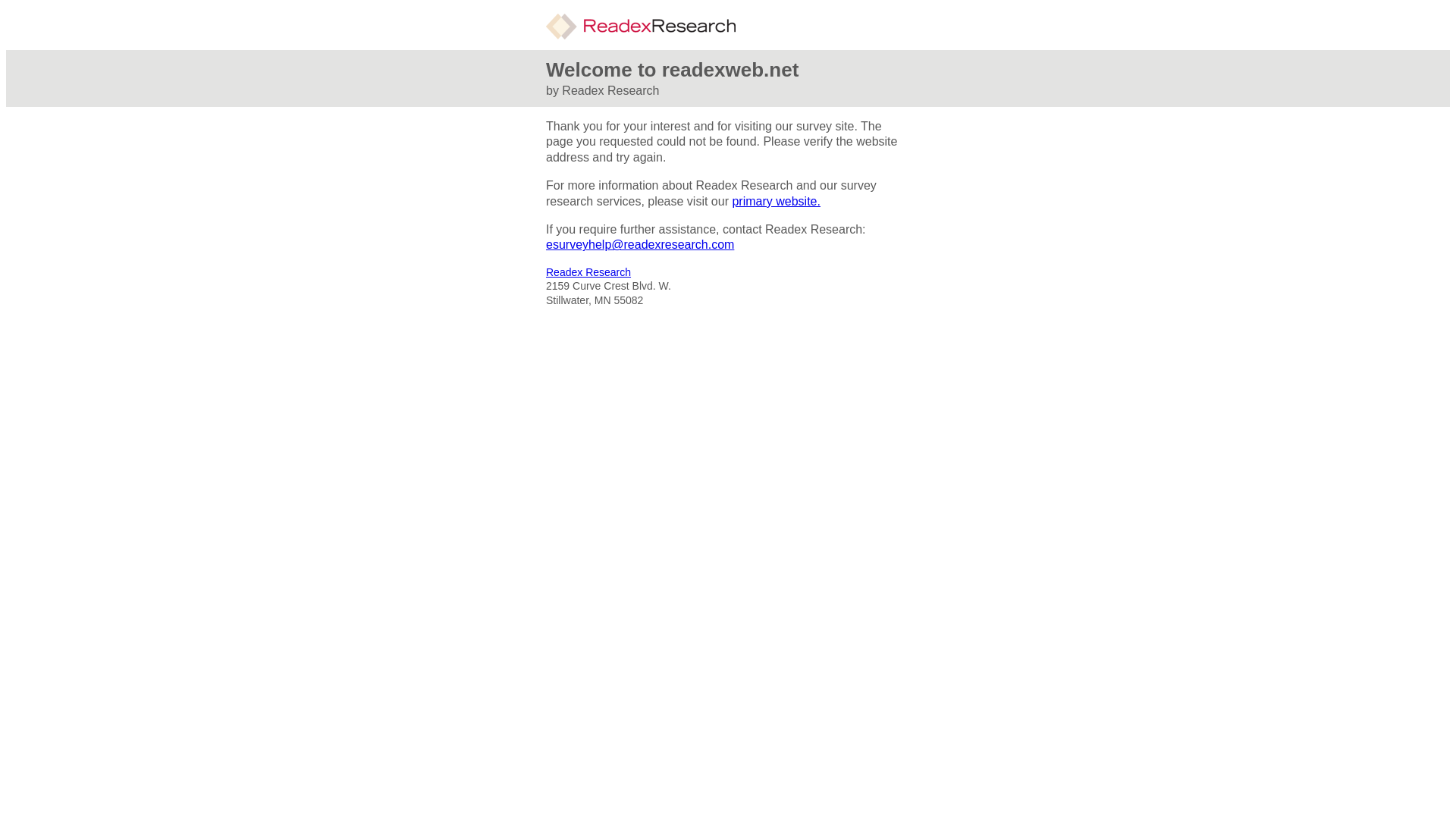 website screenshot of https://readexweb.net/