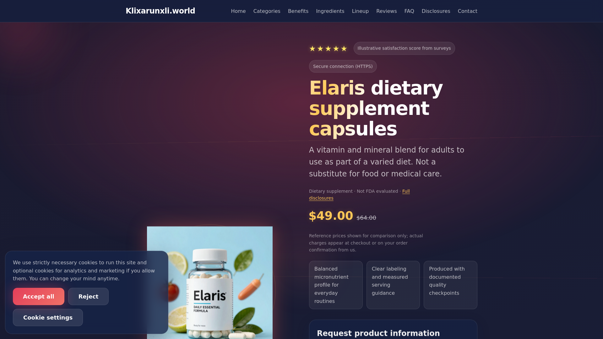 website screenshot of https://klixarunxli.world/