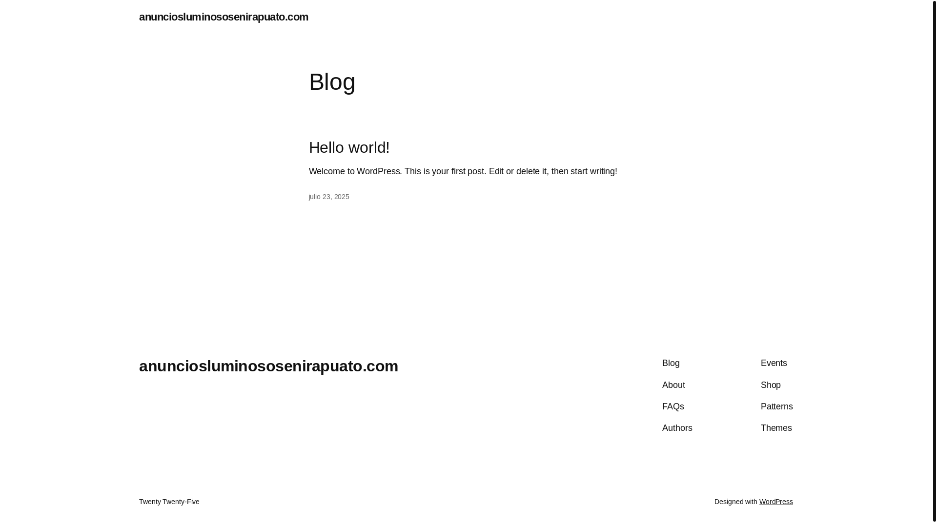 website screenshot of https://anunciosluminososenirapuato.com/