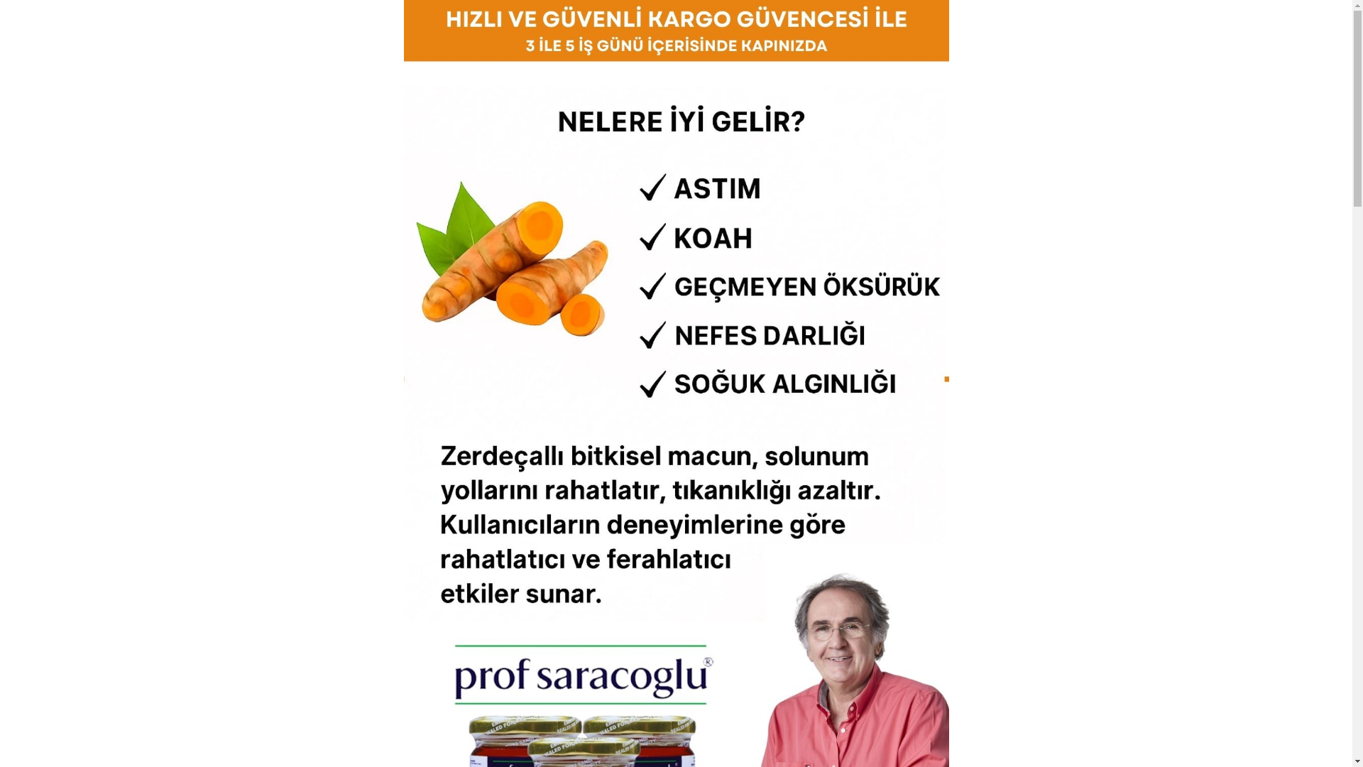 website screenshot of https://saracoglu.store/