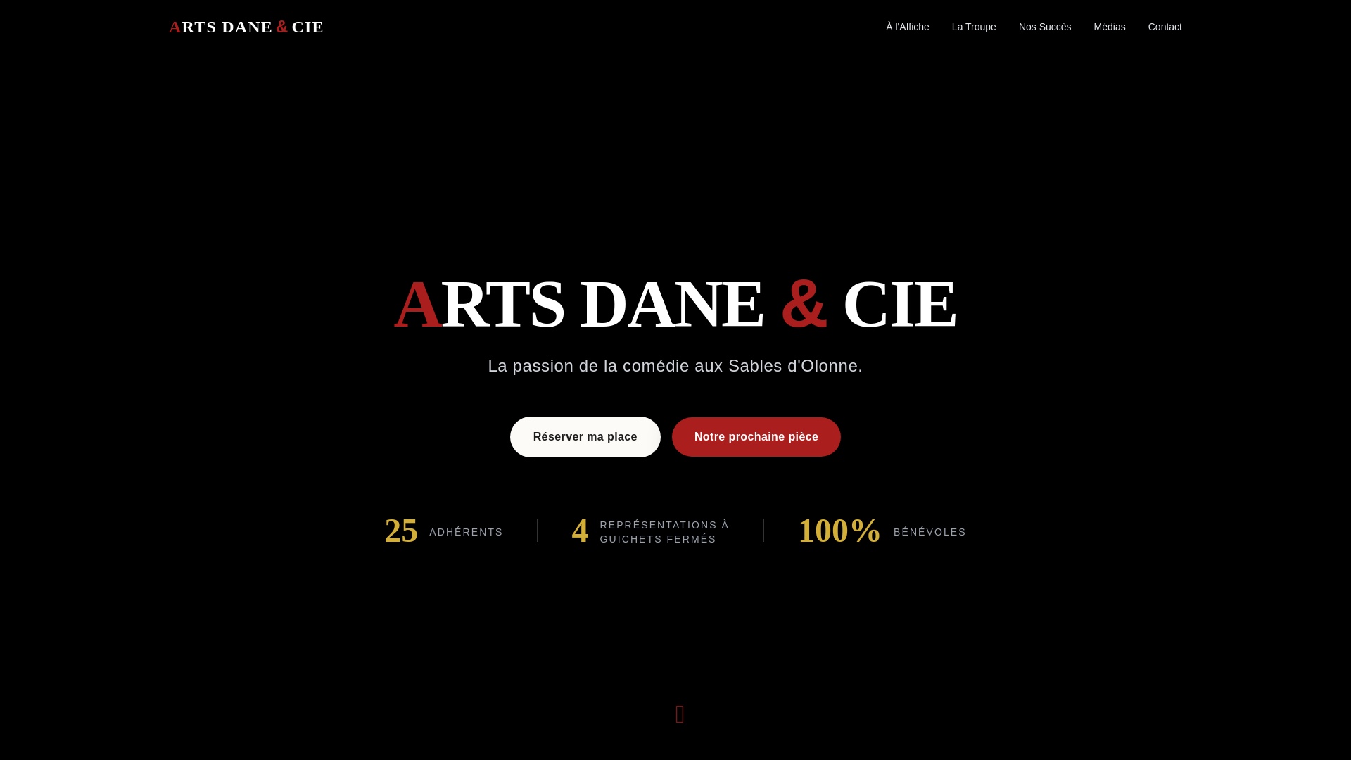 website screenshot of https://artsdaneetcompagnie.com