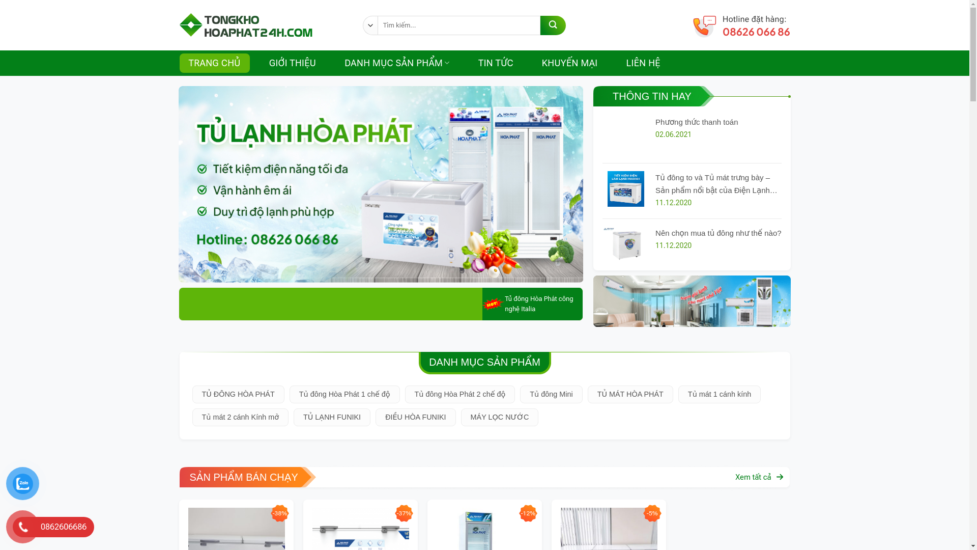 website screenshot of https://dienmay-hoaphat24h.com/