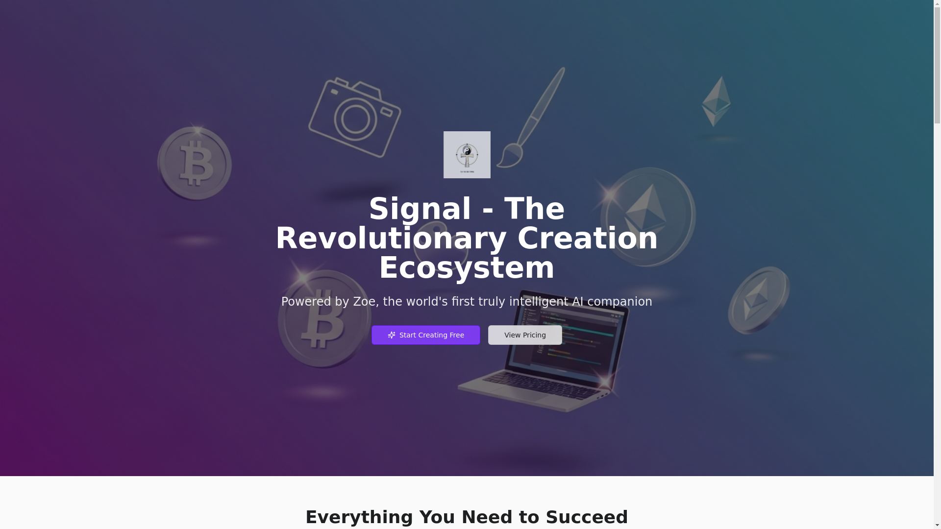 website screenshot of https://creatorerase.org/