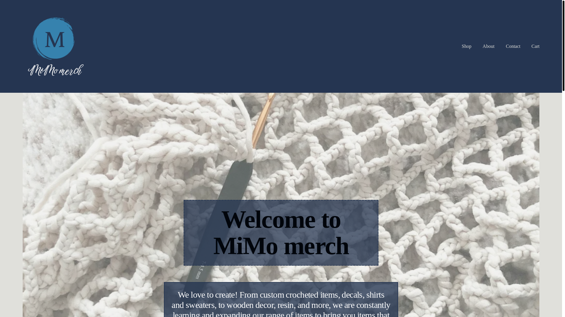 website screenshot of https://mimomerch.ca/