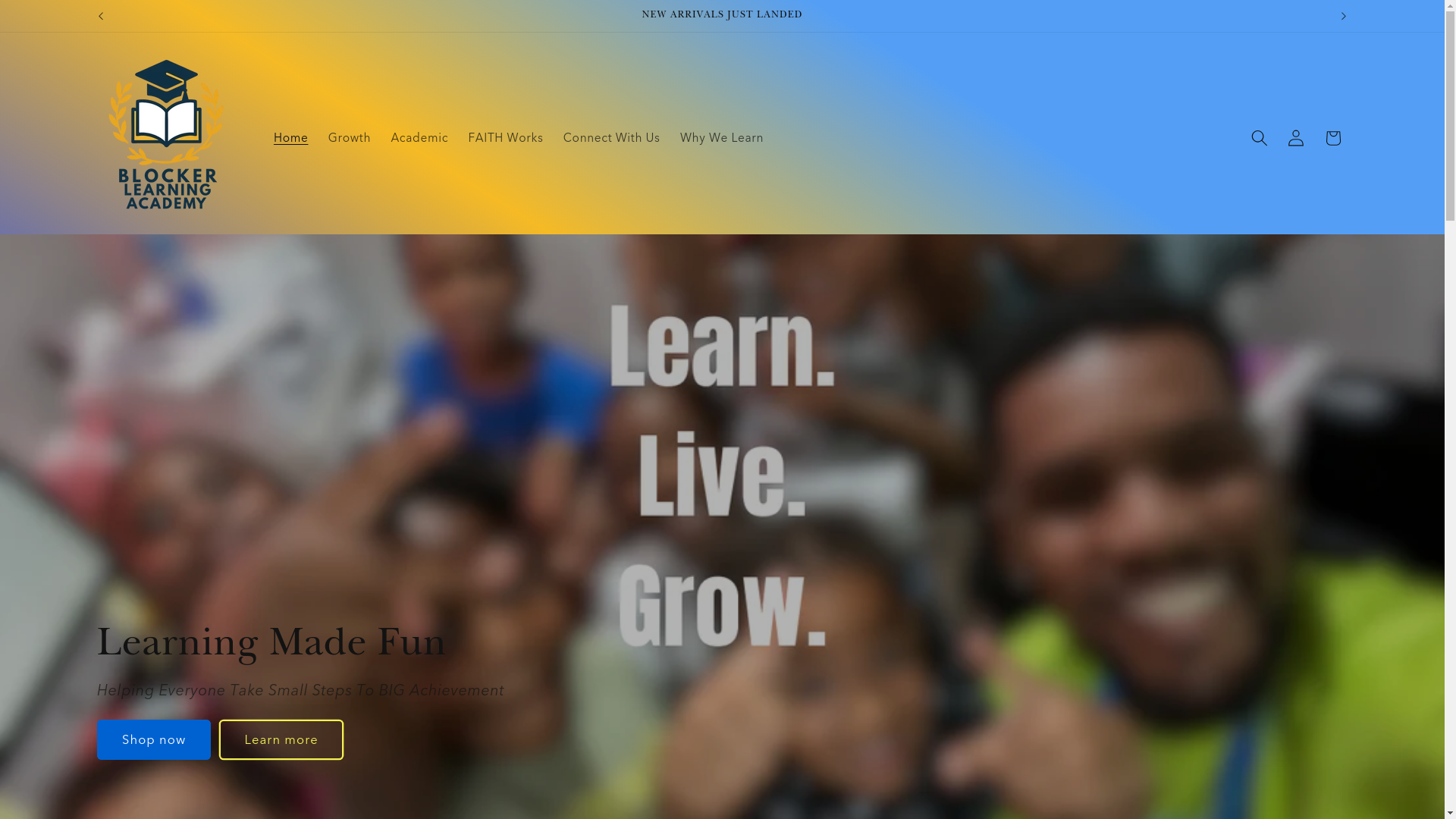 website screenshot of https://blalearning.com/