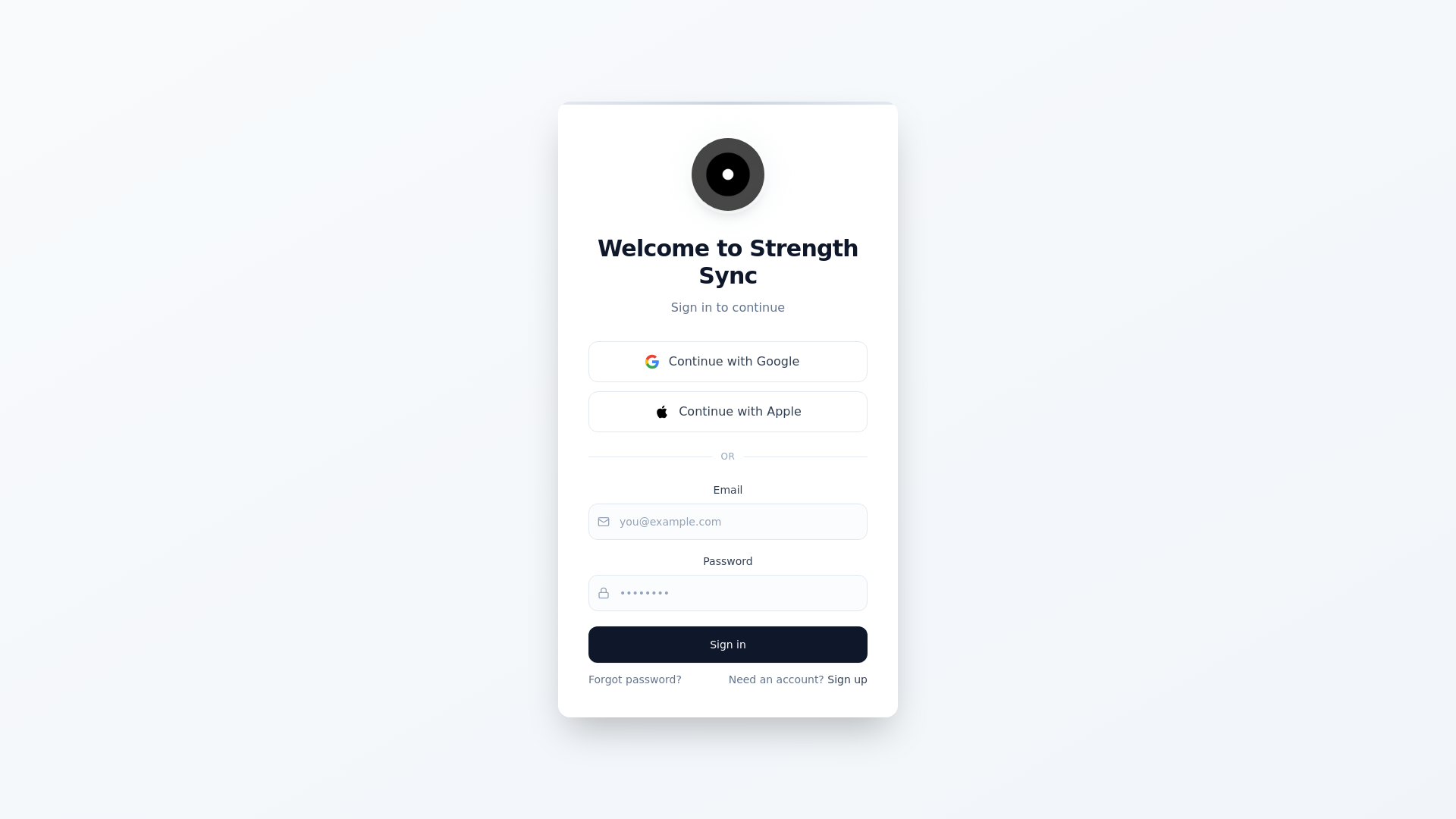 website screenshot of https://strengthsync.org/