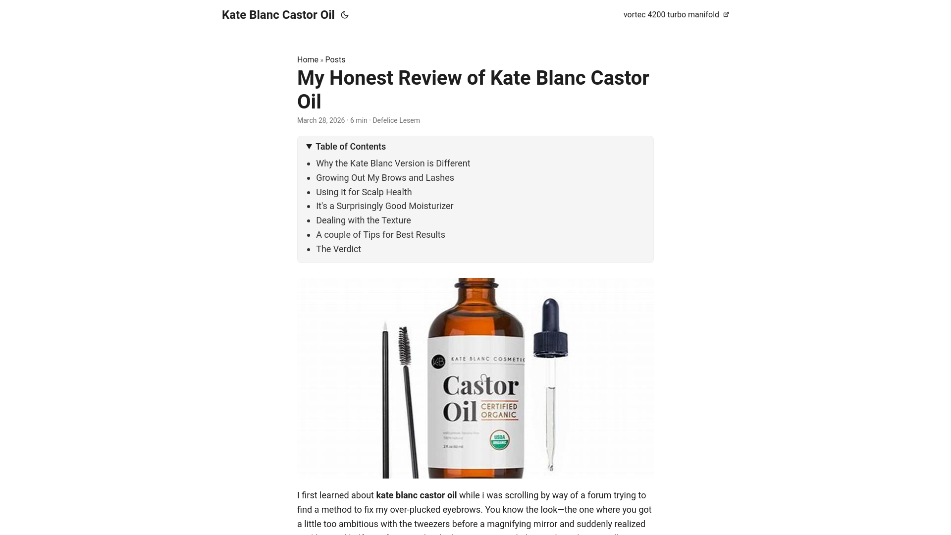 website screenshot of https://kate-blanc-castor-oil.pages.dev/