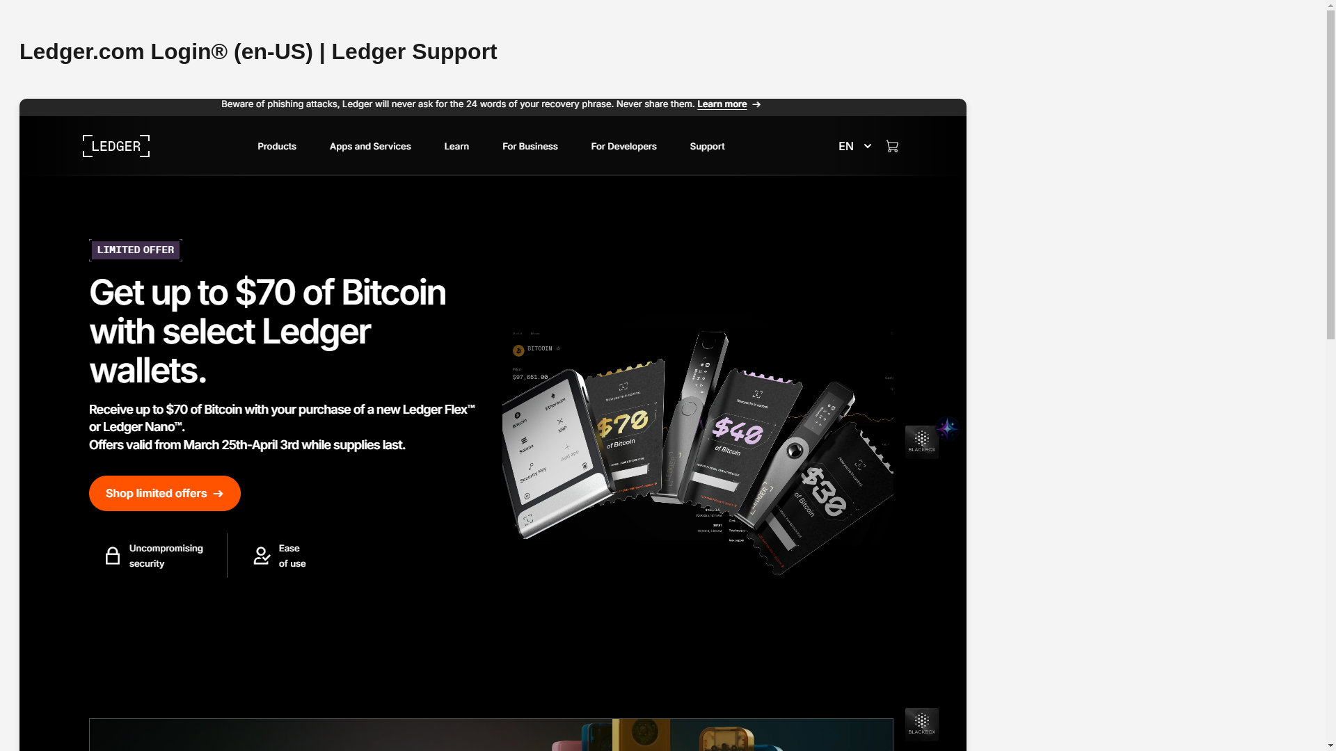 website screenshot of https://ledger-start-com-us.pages.dev/