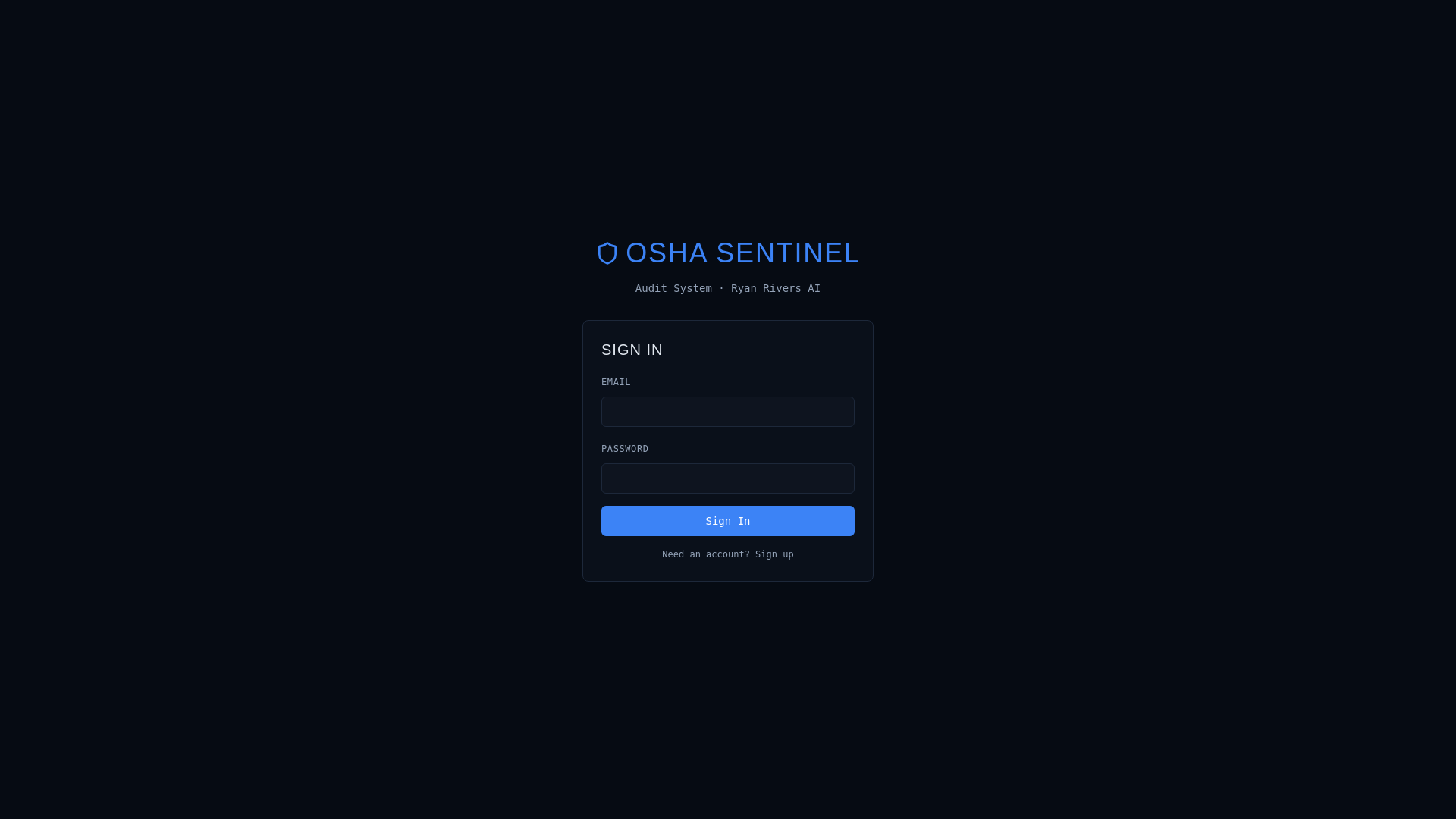 website screenshot of https://oshasentinel.com