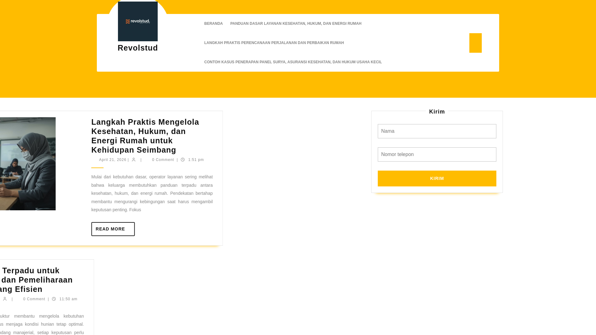 website screenshot of https://revolstud.institute/