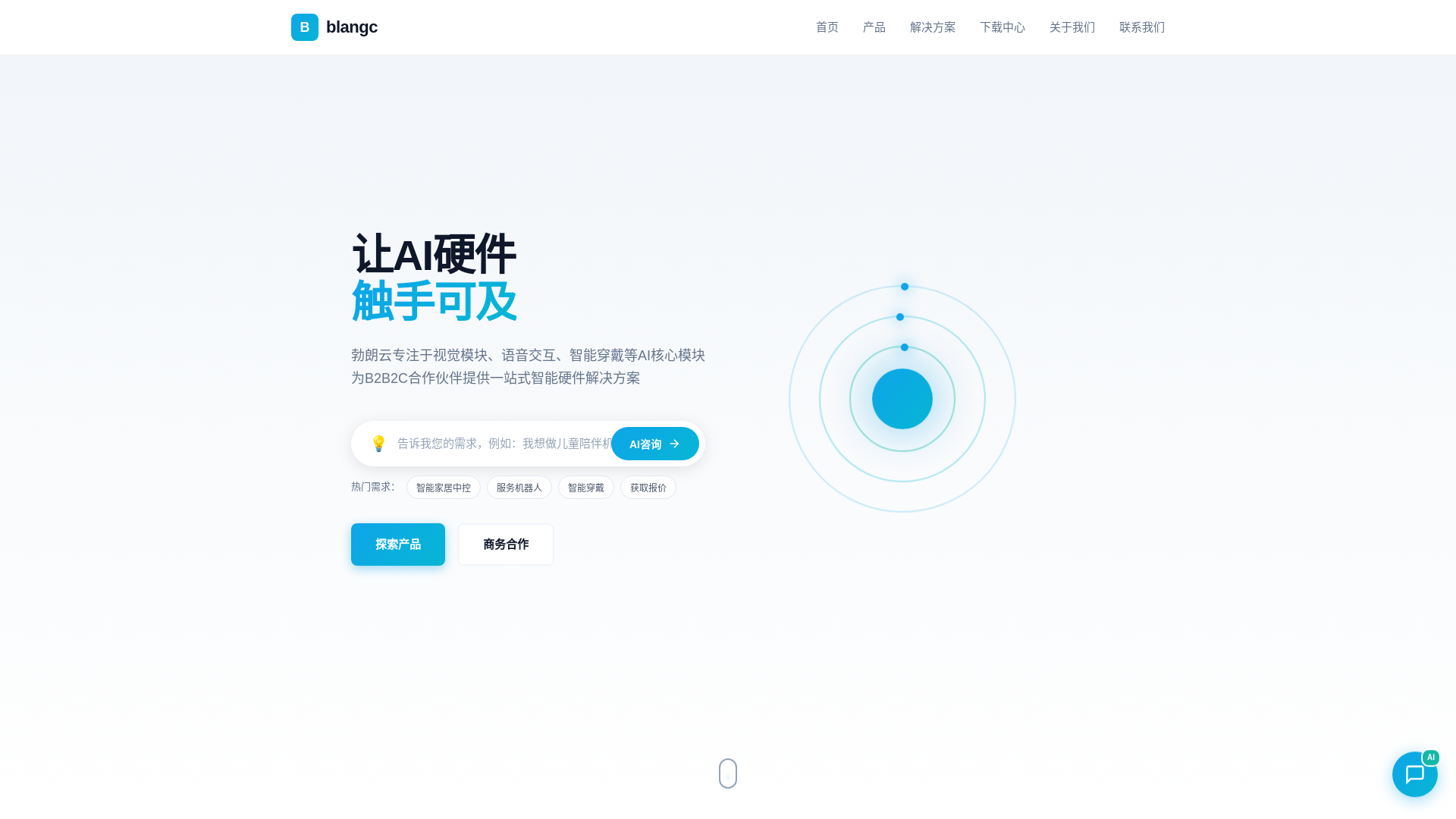 website screenshot of https://blangc-website.pages.dev/
