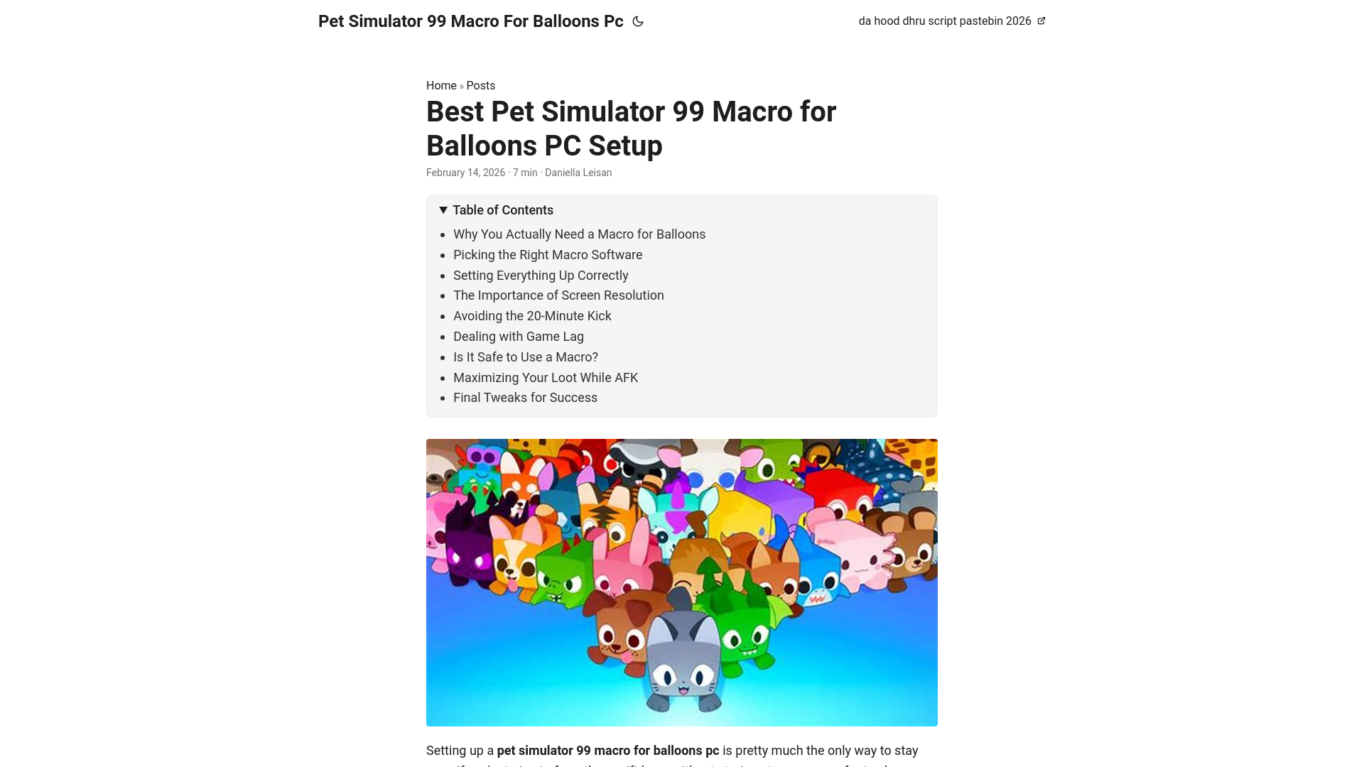 website screenshot of https://pet-simulator-99-macro-for-balloons-pc.pages.dev/