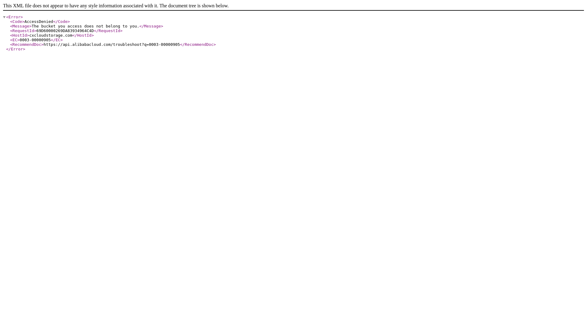 website screenshot of https://cxcloudstorage.com