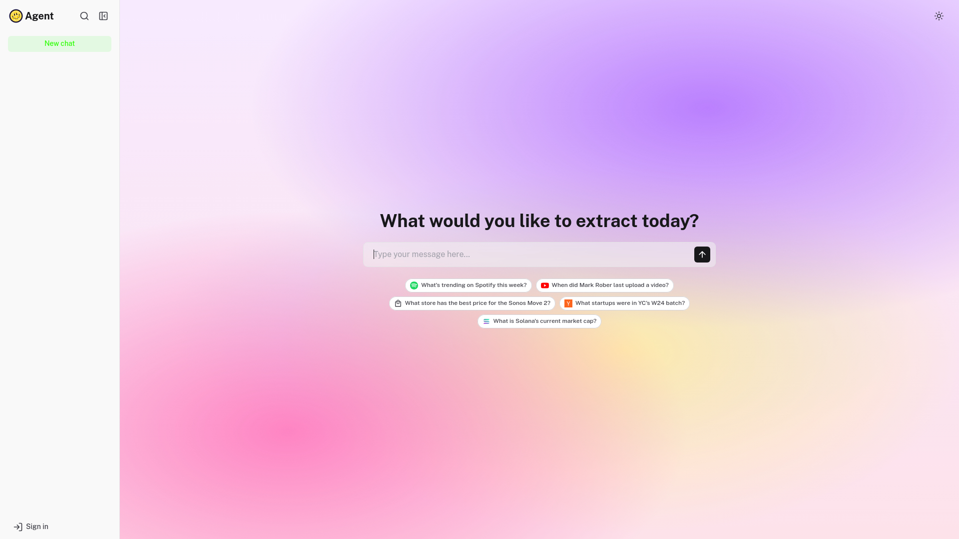 website screenshot of https://agent-api-8zs.pages.dev/