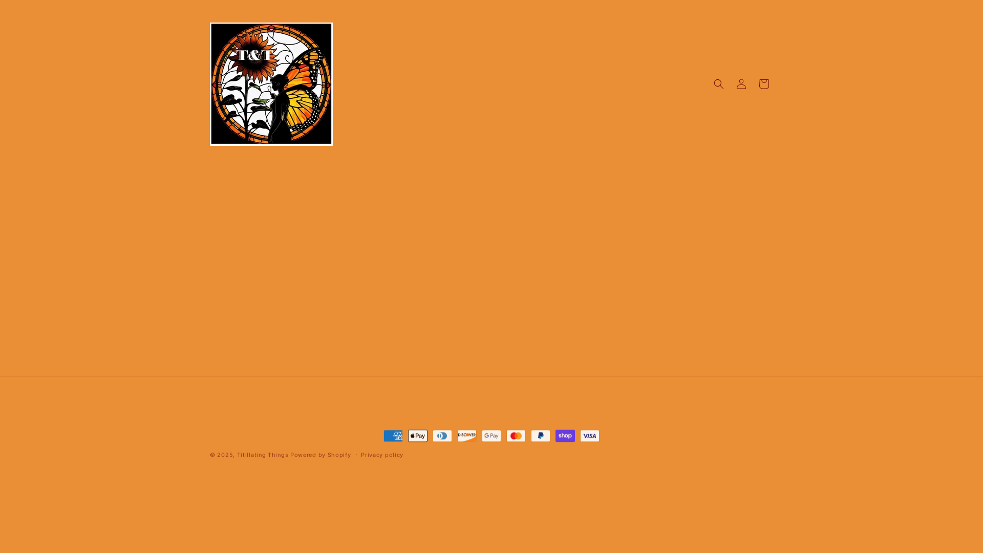 website screenshot of https://titillatingthings.com/