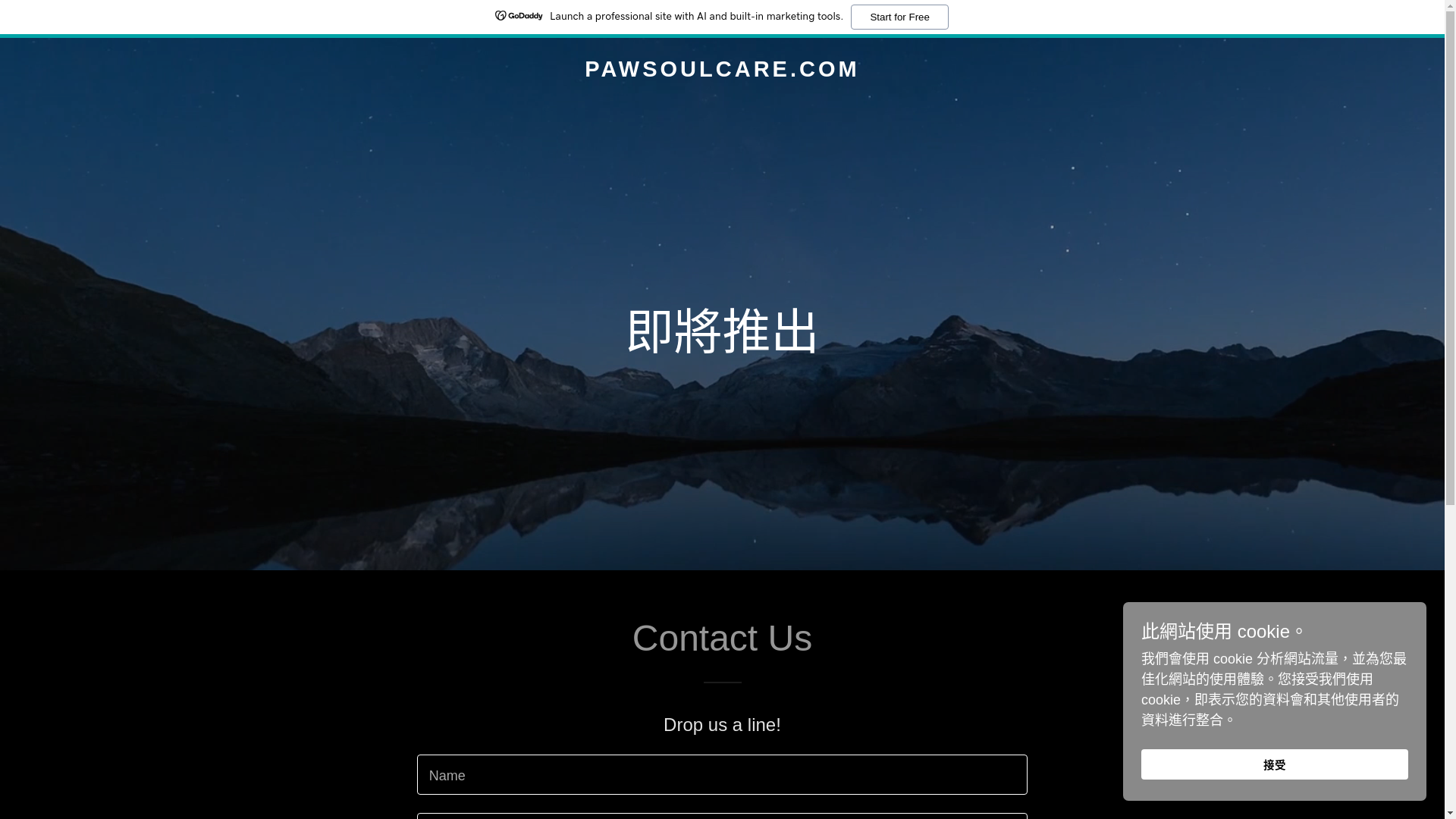 website screenshot of https://pawsoulcare.com/
