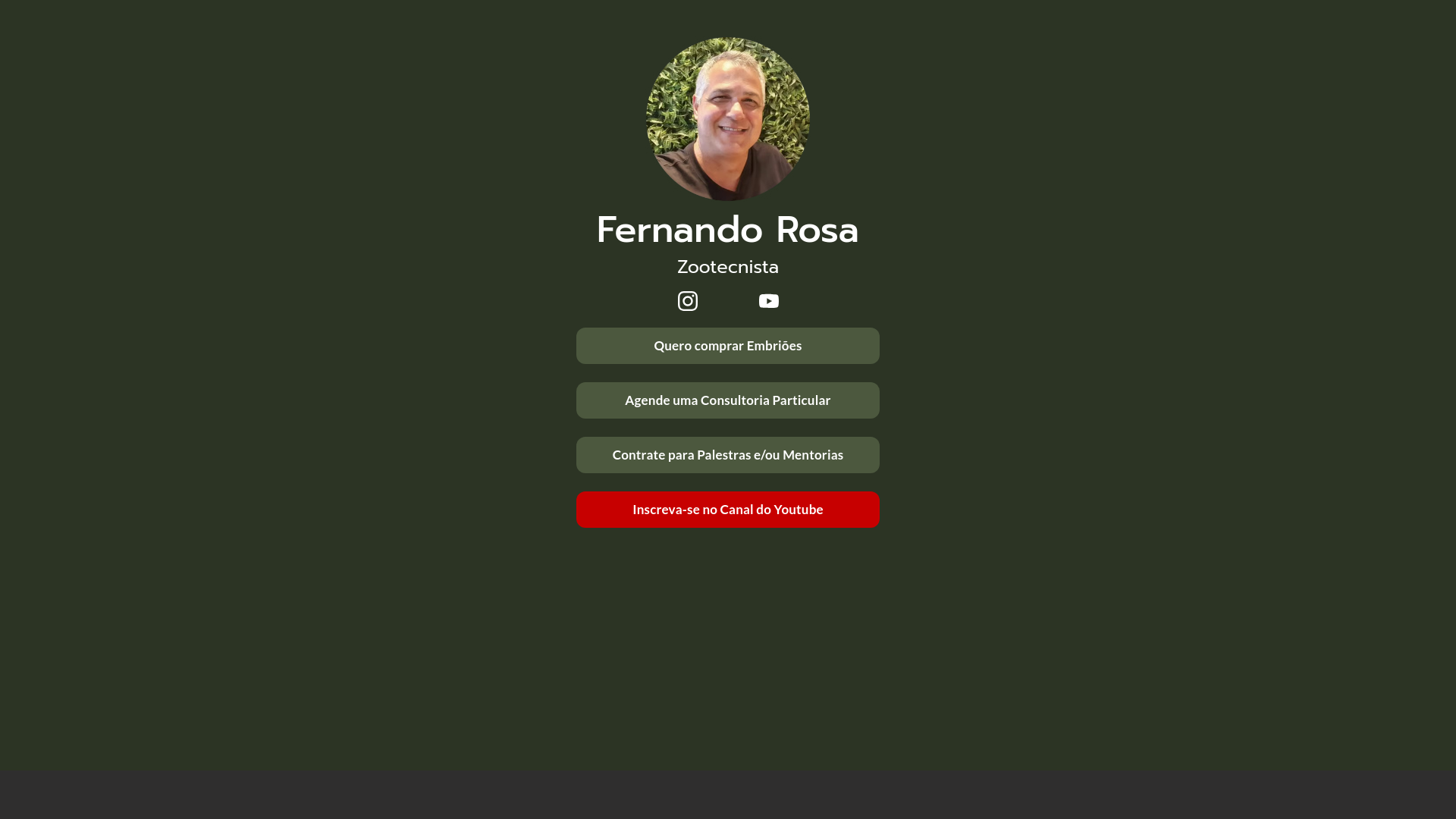 website screenshot of https://fernandorosazoo.com.br/