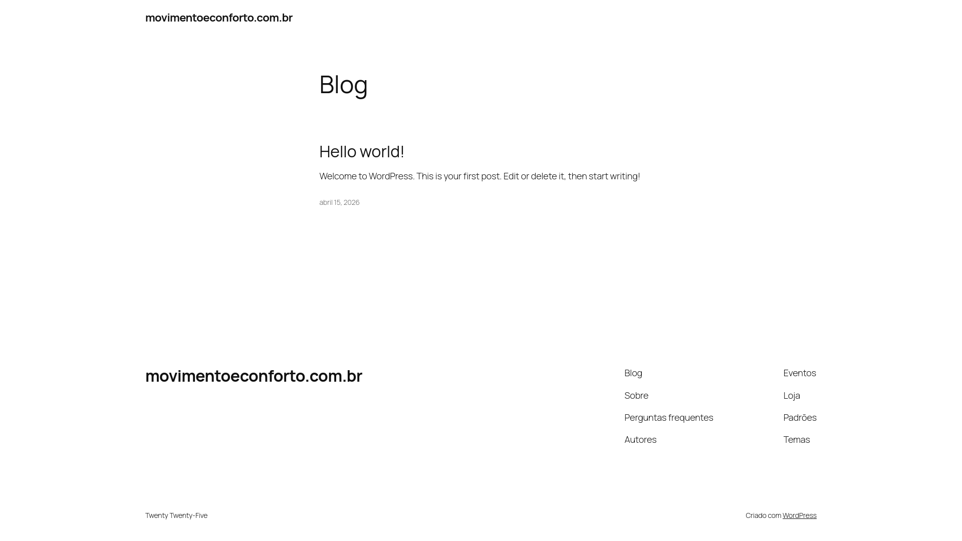 website screenshot of https://movimentoeconforto.com.br/