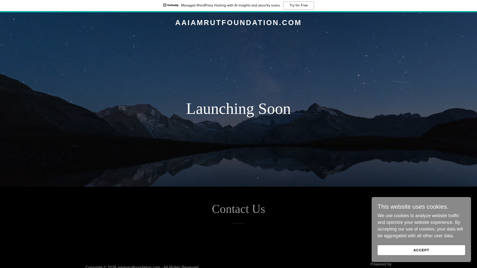 website screenshot of https://aaiamrutfoundation.com/