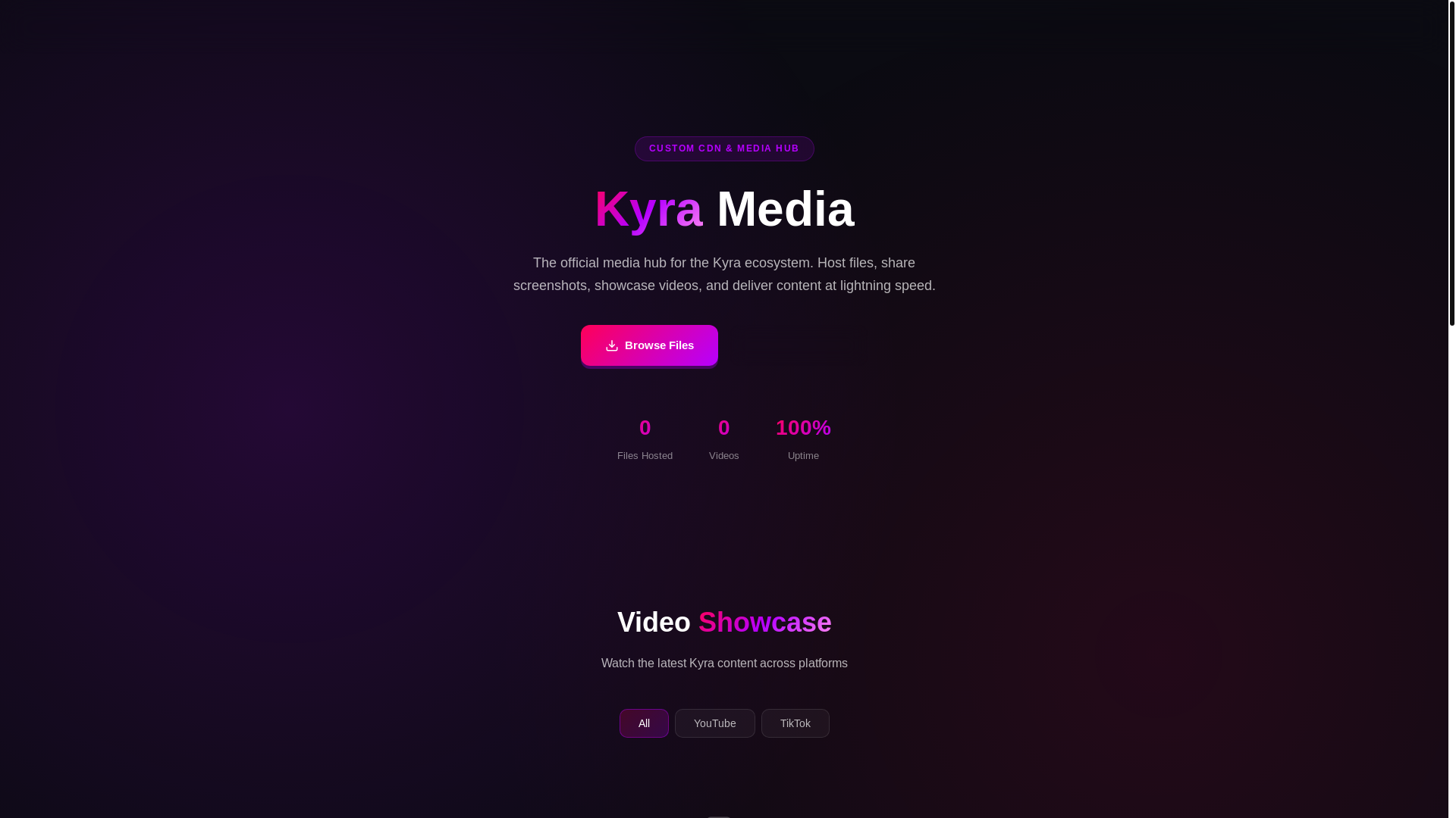 website screenshot of https://kyra.media/