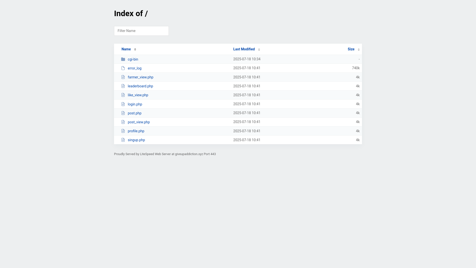 website screenshot of https://giveupaddiction.xyz/