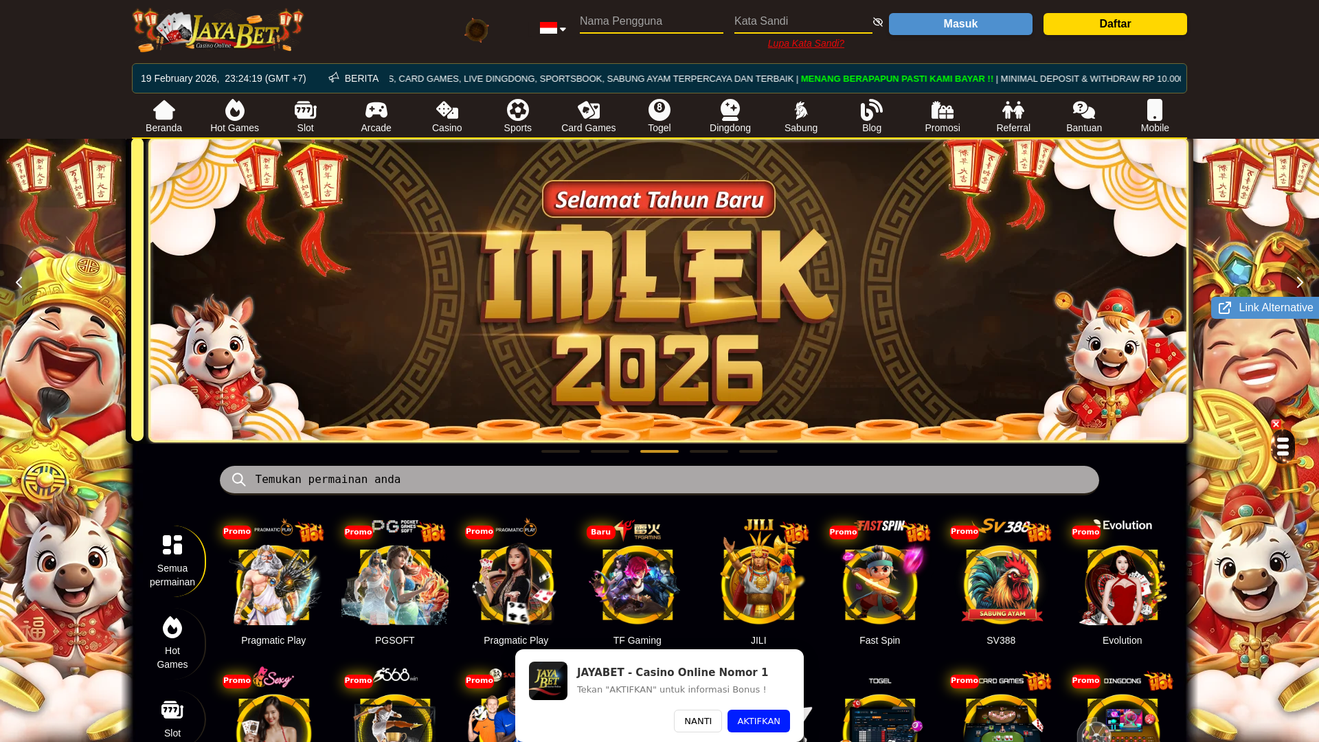 website screenshot of https://jayapadat.com/