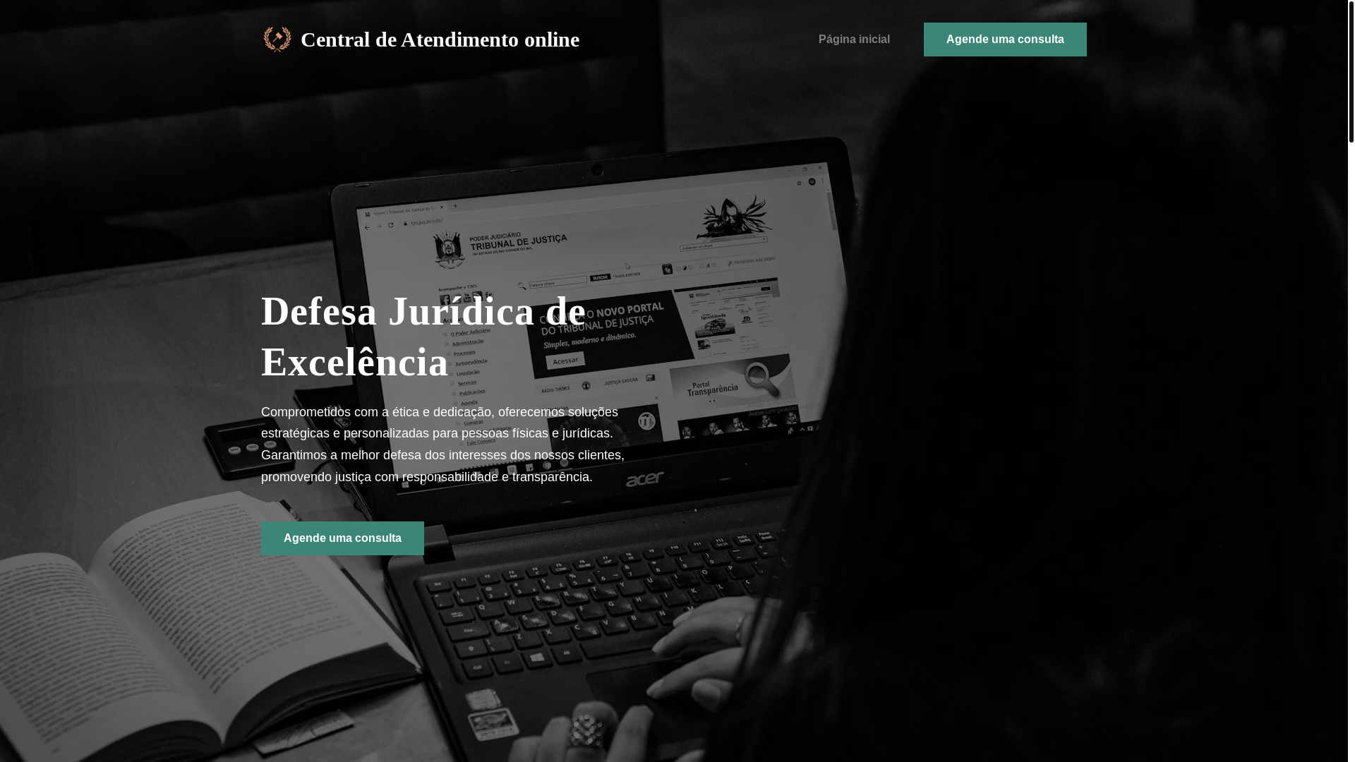 website screenshot of https://escritorioadvbelliatende.com.br/