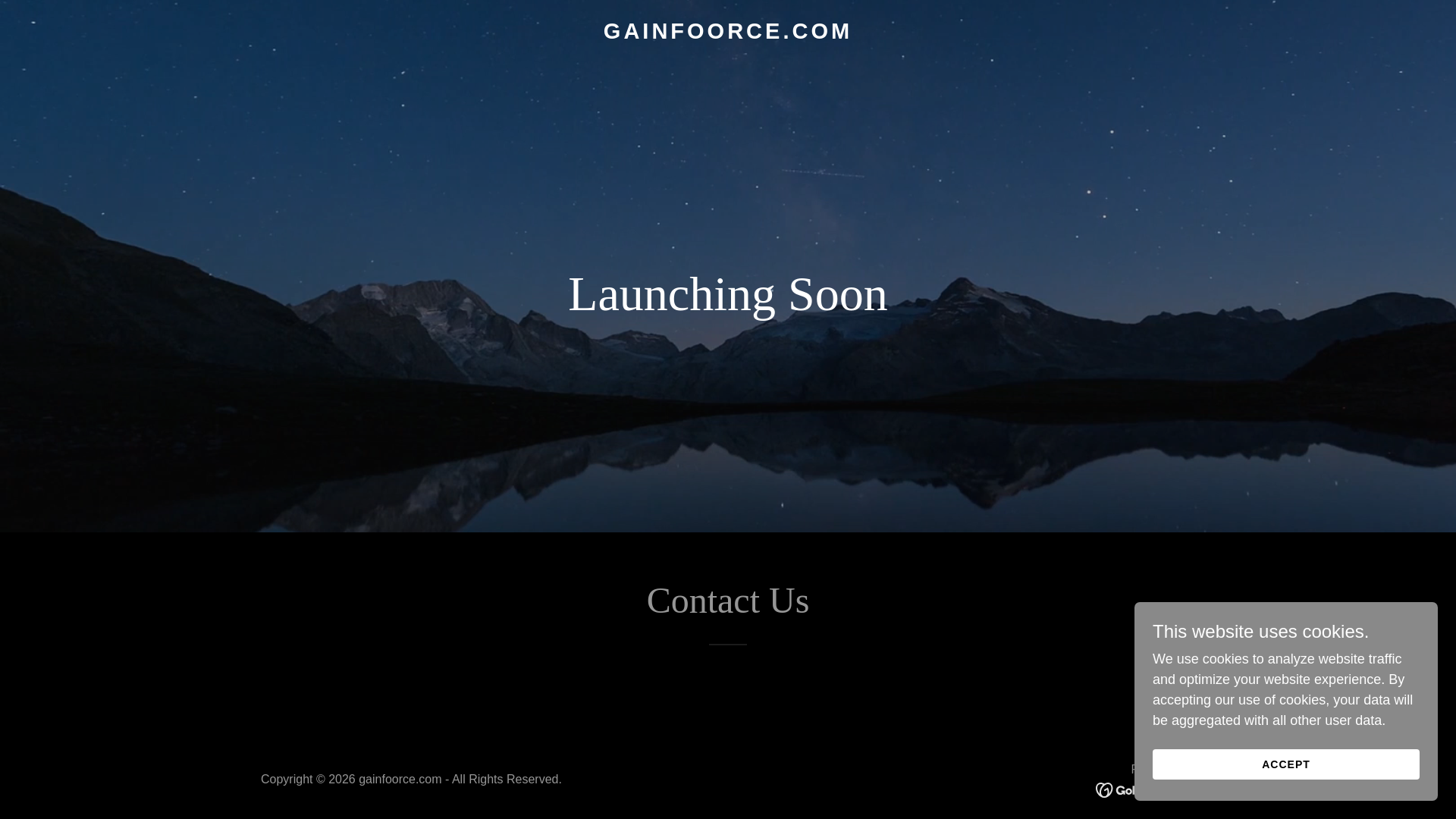 website screenshot of https://gainfoorce.com/