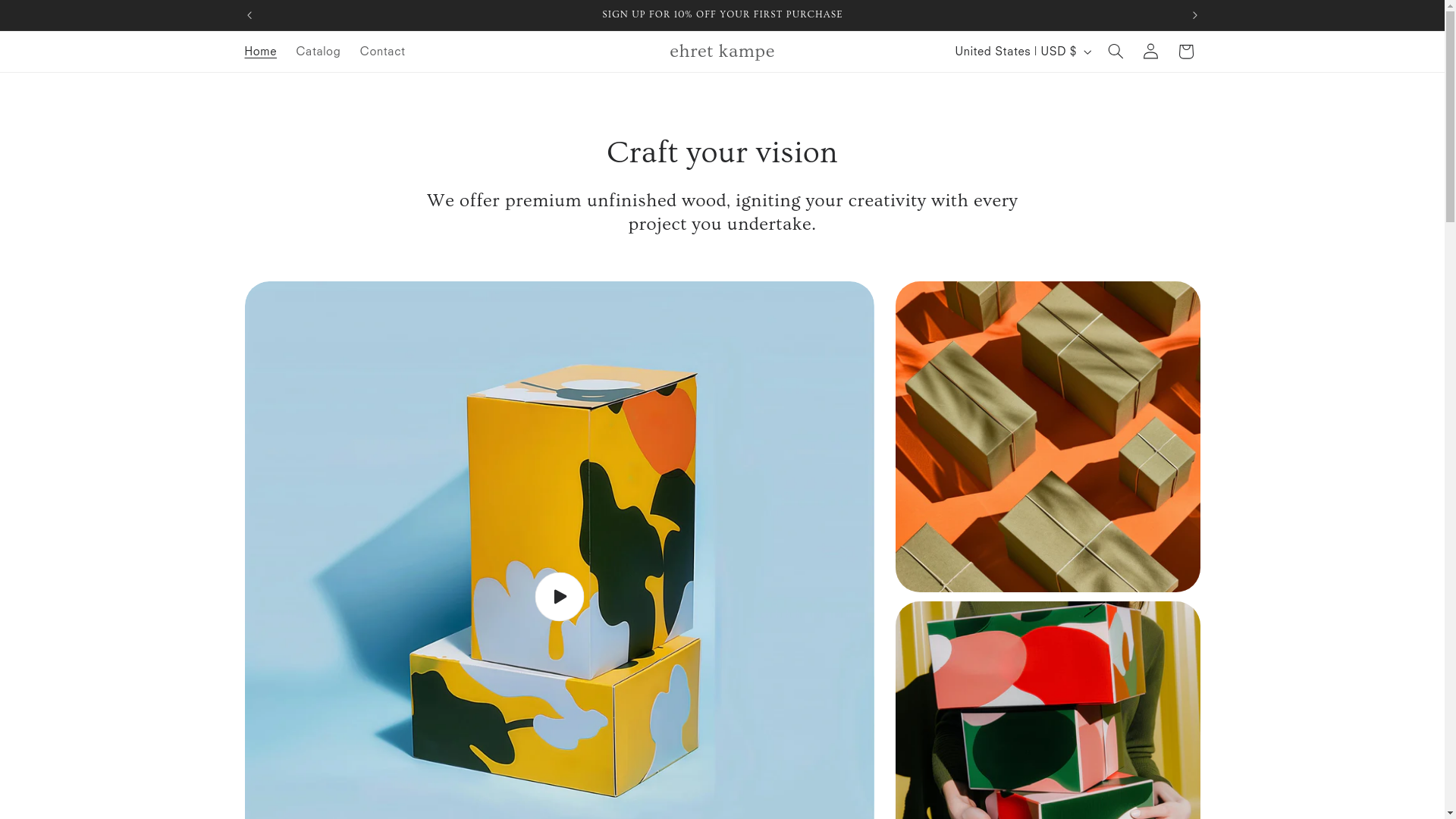 website screenshot of https://ehretkampe.shop/