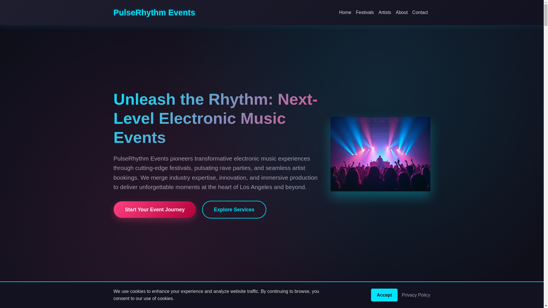 website screenshot of https://dancemusicfests.com/