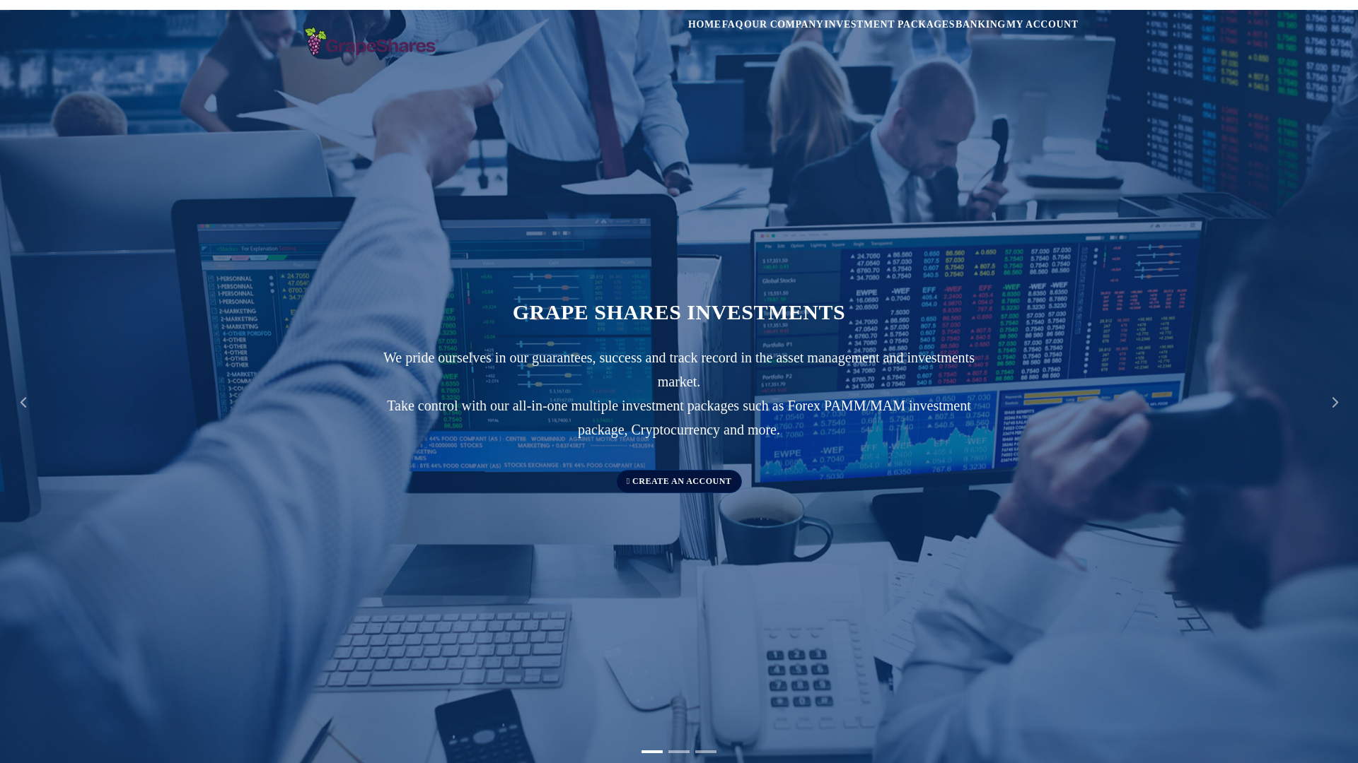 website screenshot of http://www.grapeshares.io