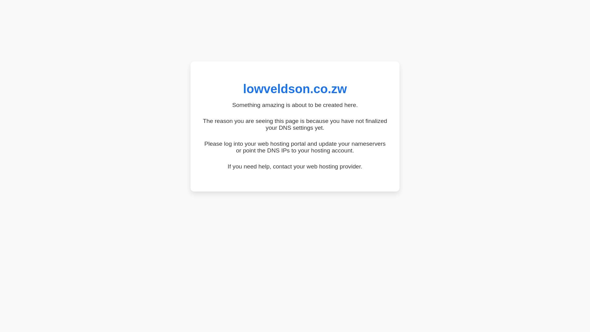 website screenshot of https://lowveldson.co.zw/